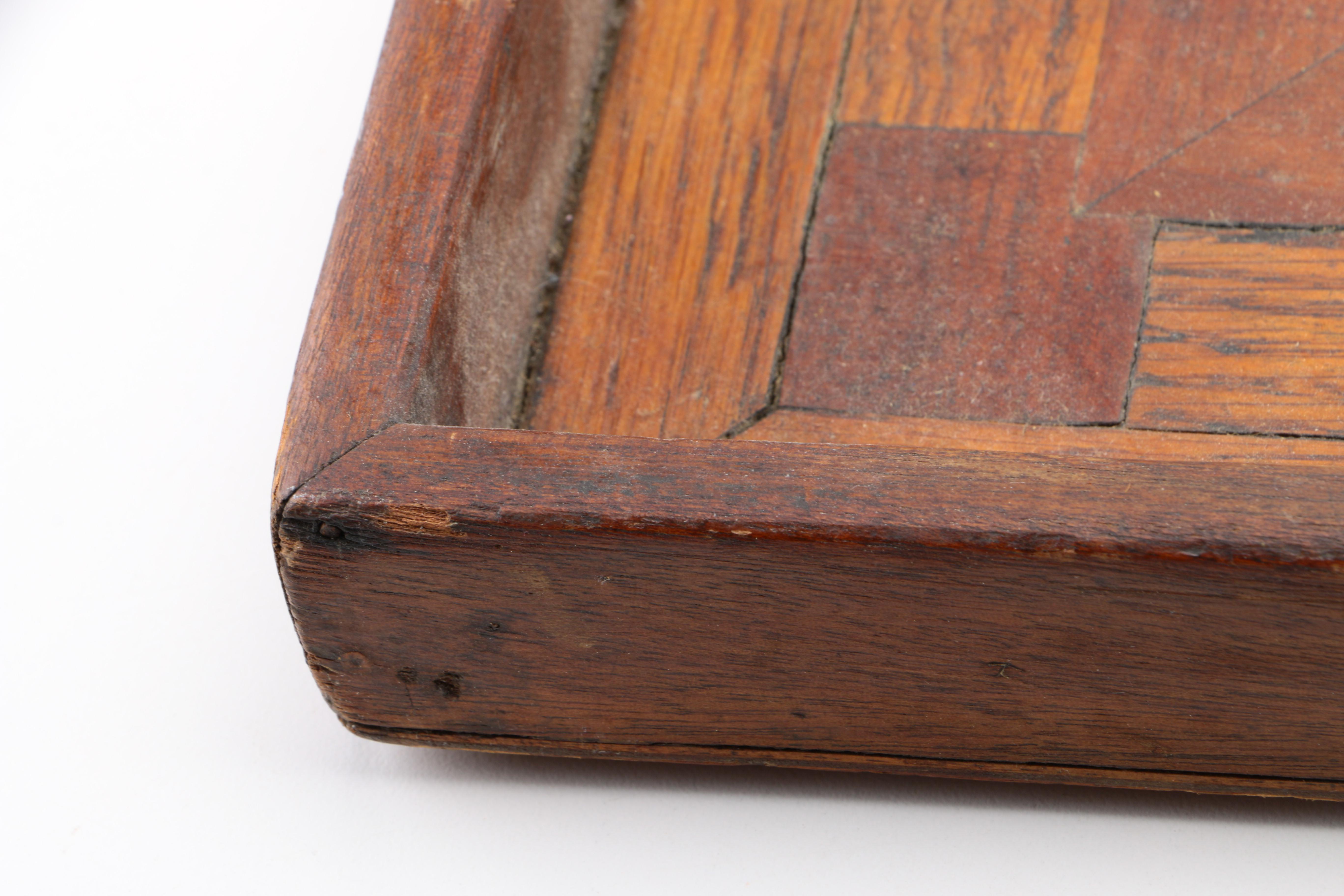 Inlaid Marquetry Wooden Tray