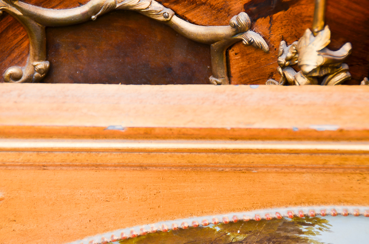 Antique Oil Painting on Metal