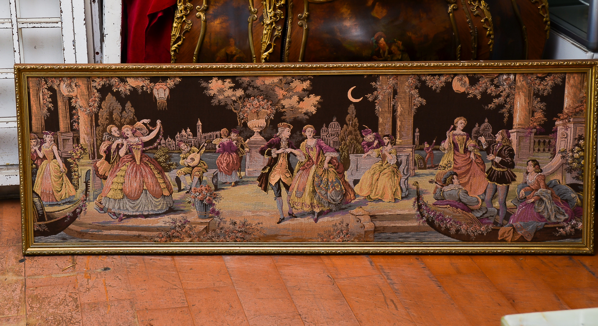 Framed Vintage Tapestry