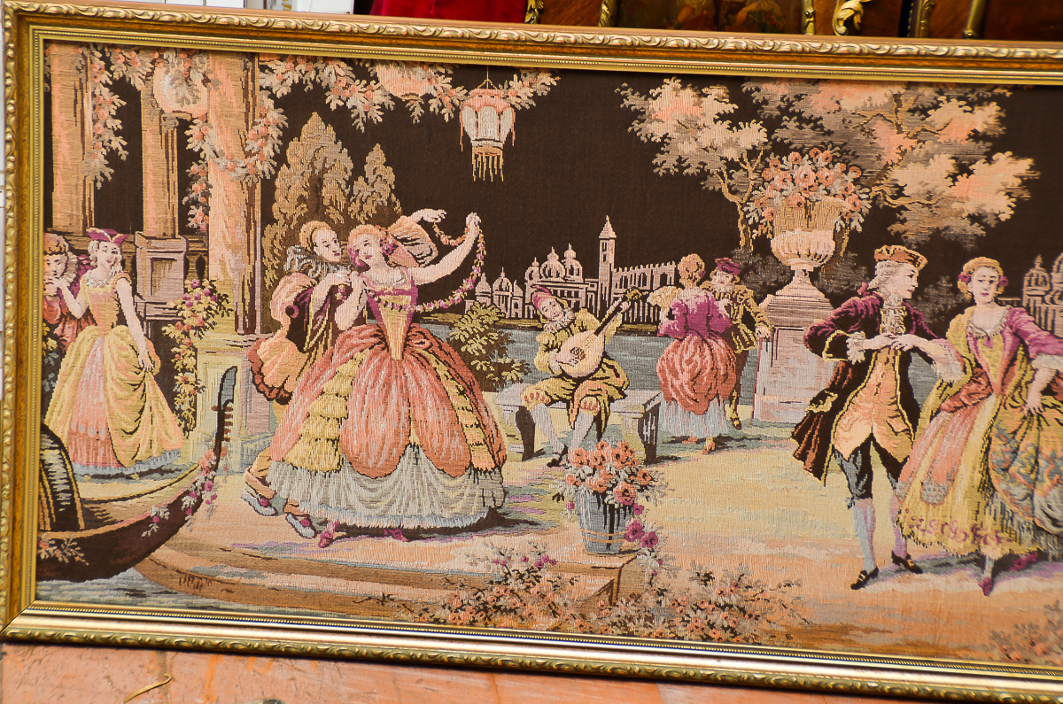 Framed Vintage Tapestry