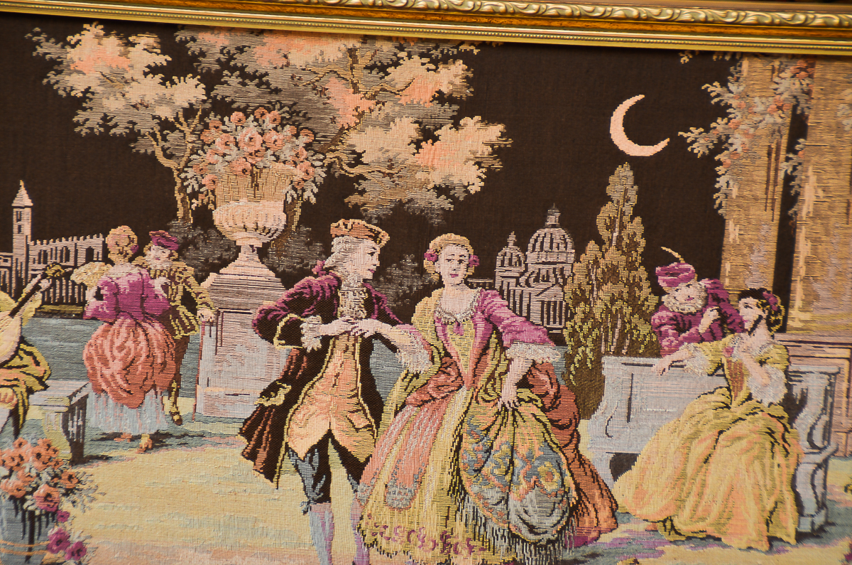 Framed Vintage Tapestry