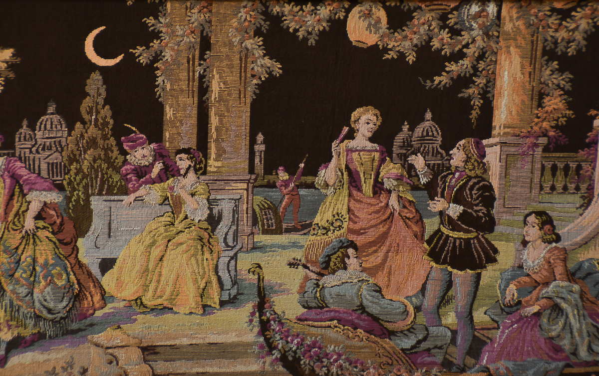 Framed Vintage Tapestry