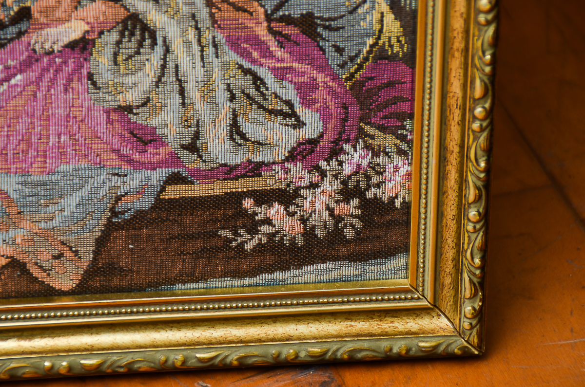Framed Vintage Tapestry