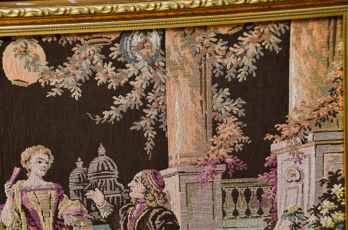 Framed Vintage Tapestry