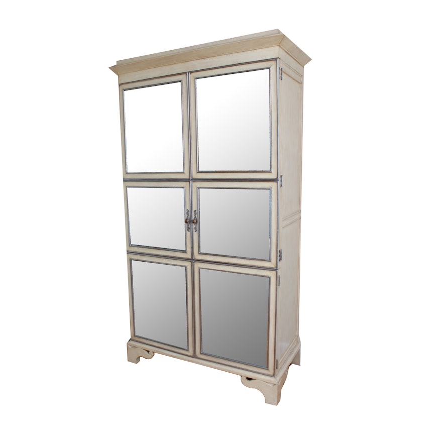 Armoire with Mirrored Front by Henredon