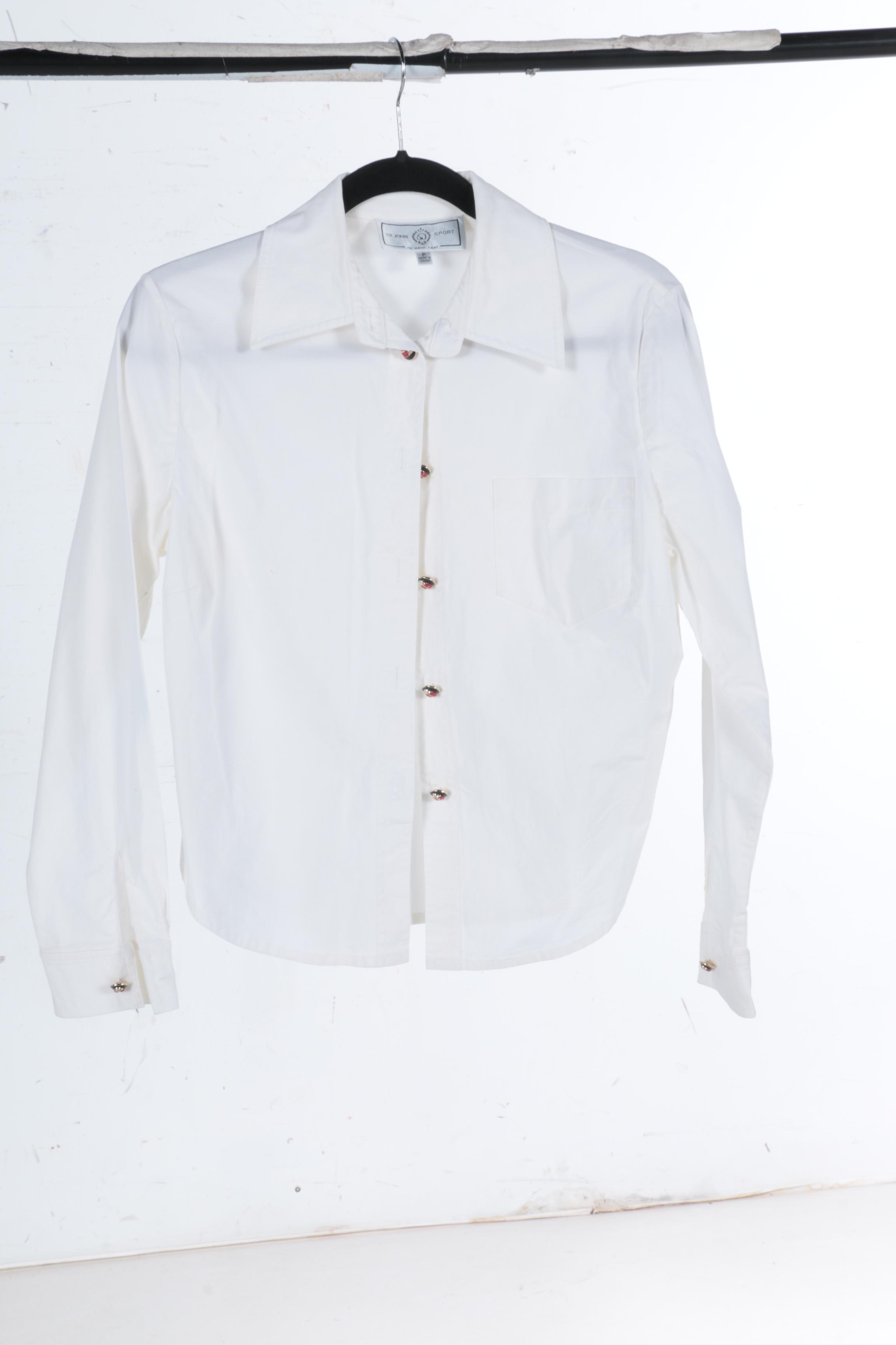 St. John Sport by Marie Gray White Shirts
