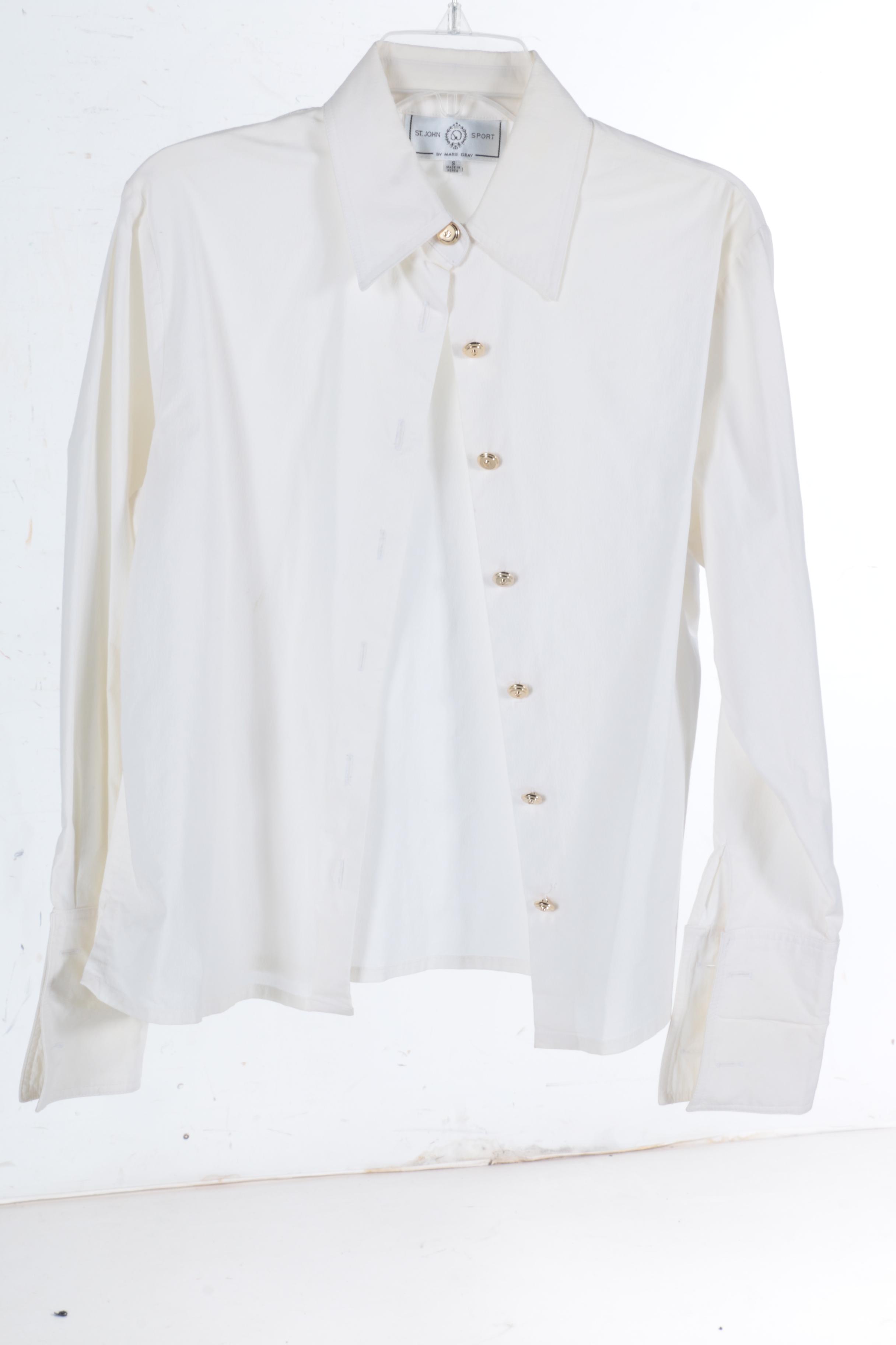 St. John Sport by Marie Gray White Shirts