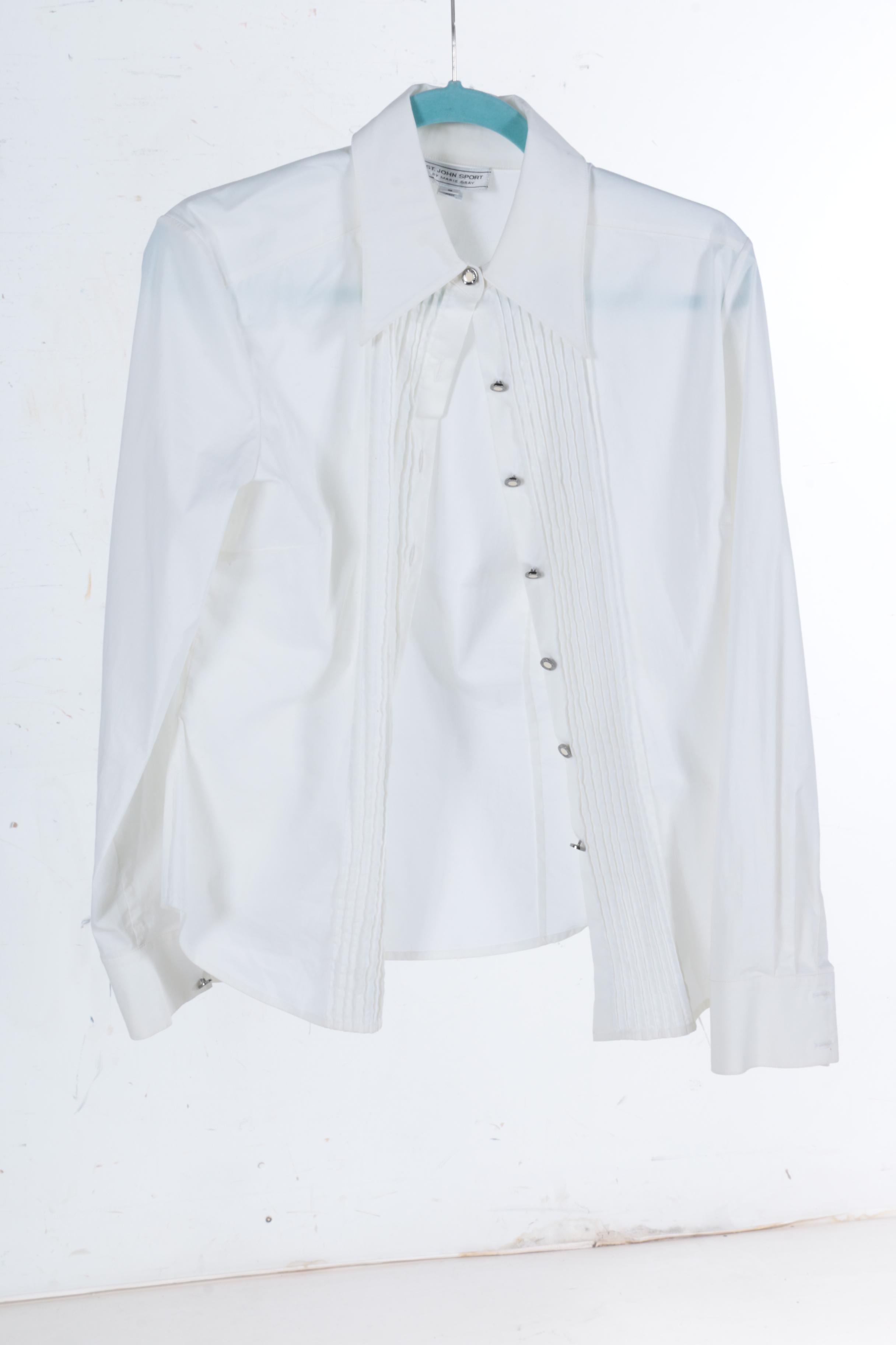 St. John Sport by Marie Gray White Shirts