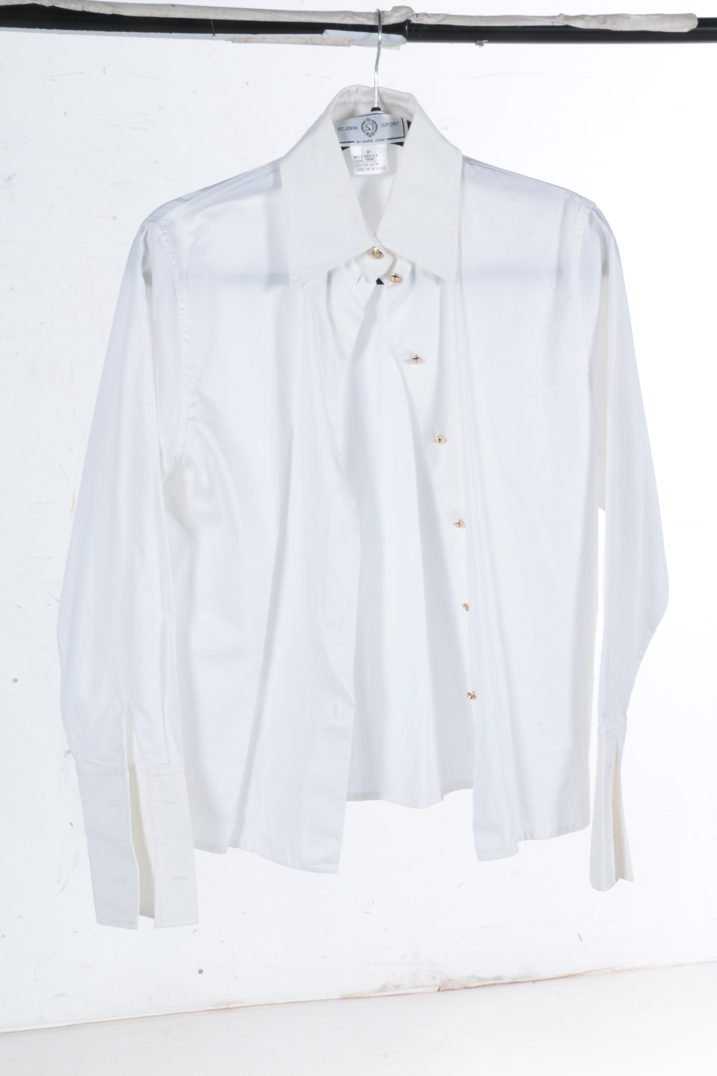 St. John Sport by Marie Gray White Shirts