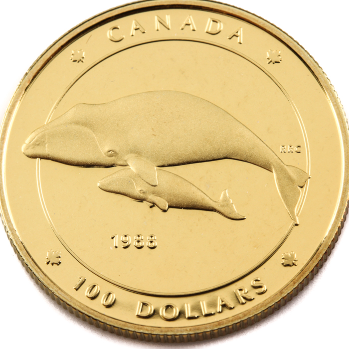 1988 Canadian $100 Gold Proof Coin