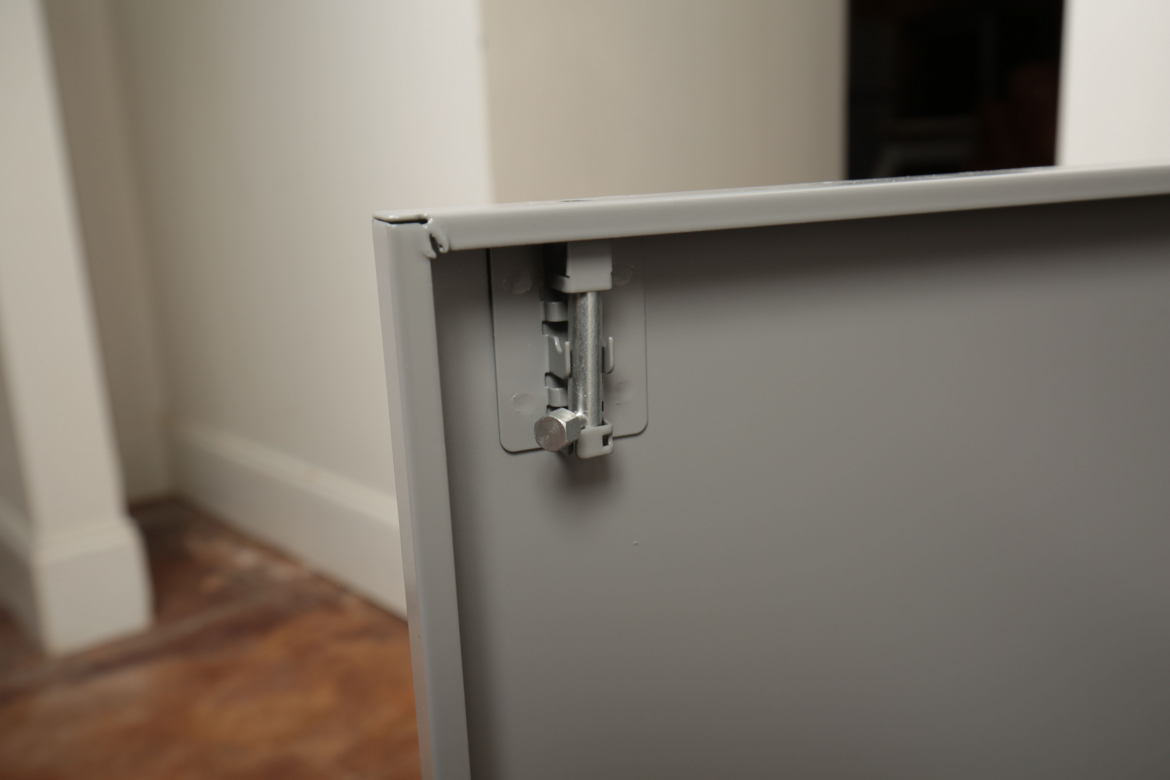 IKEA Metal Shelving Unit With Cabinet