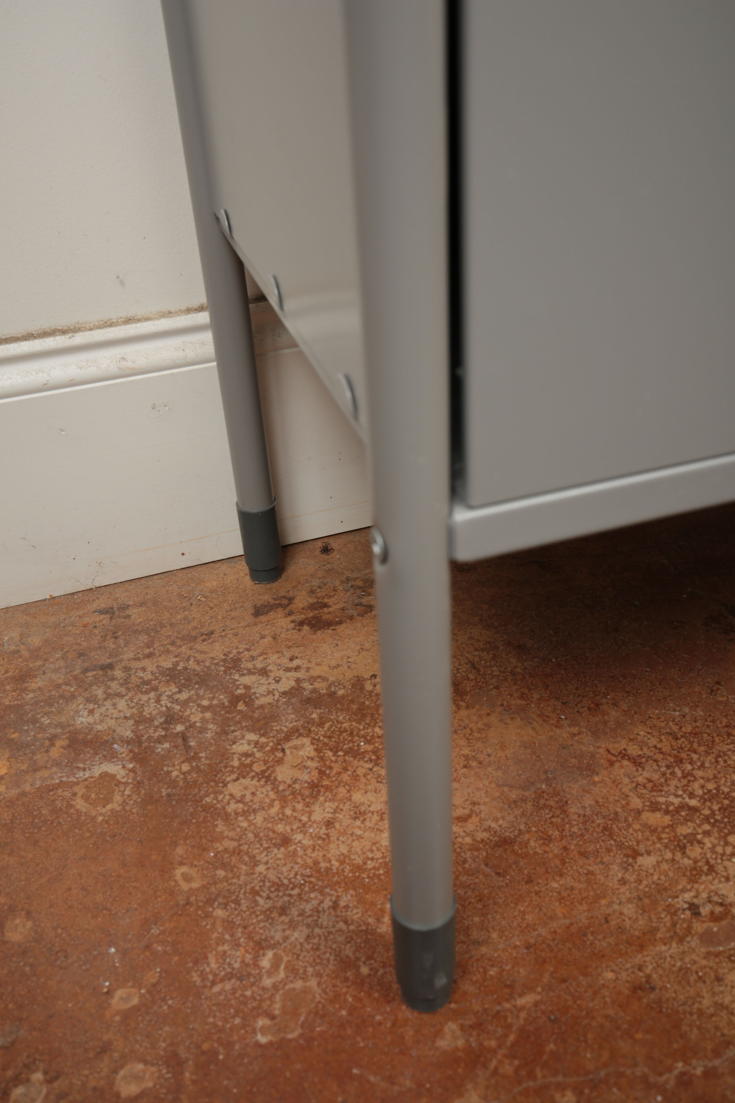 IKEA Metal Shelving Unit With Cabinet