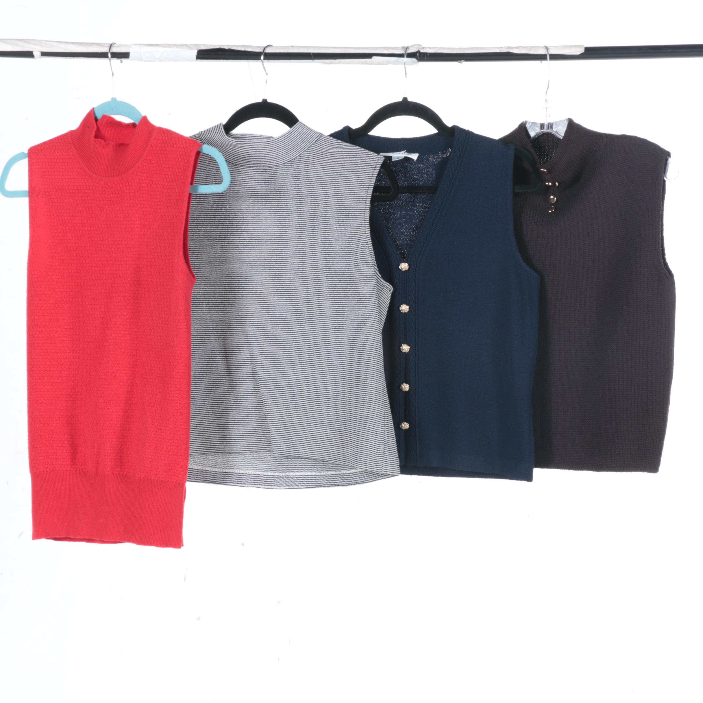 Assorted Sleeveless St John Tops