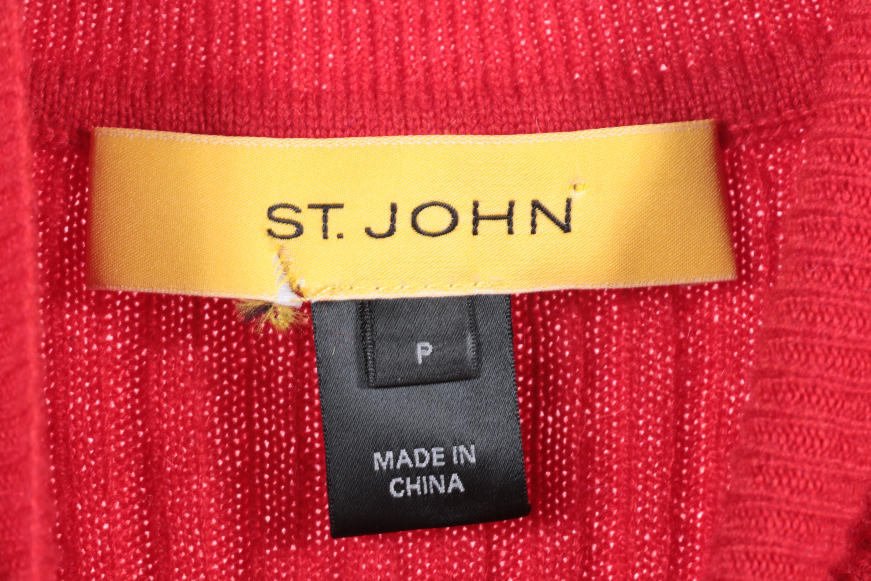 Assorted Sleeveless St John Tops