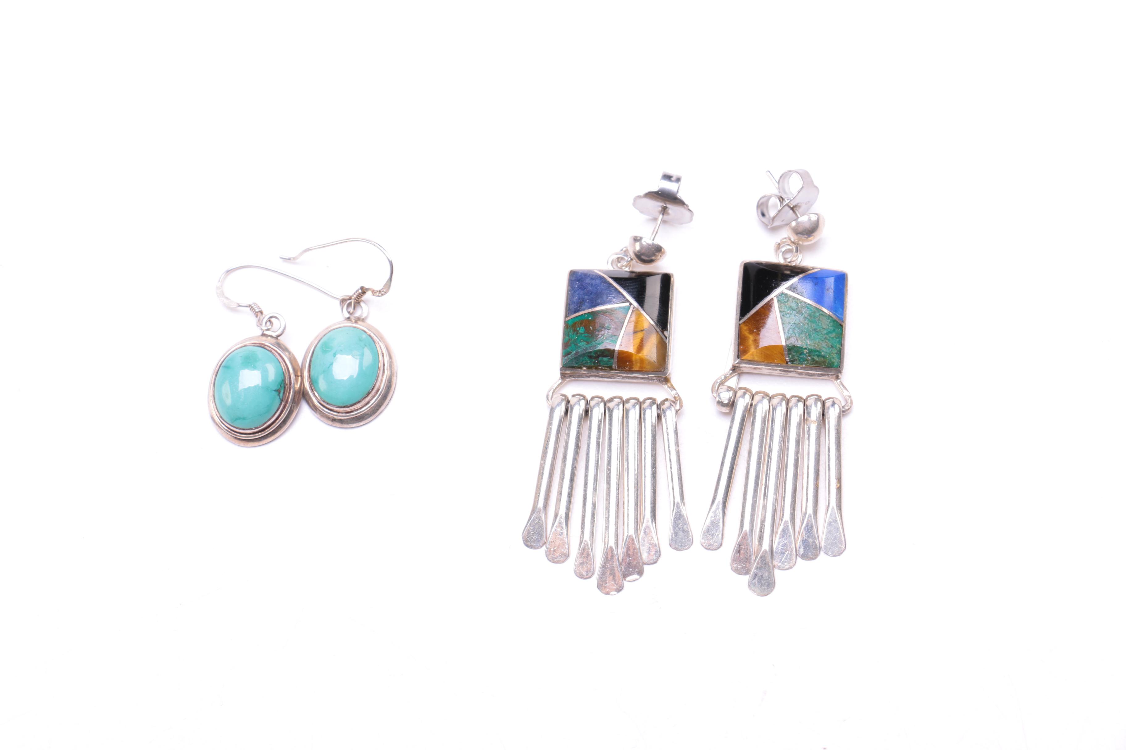 Sterling Silver Jewelry Including Taxco