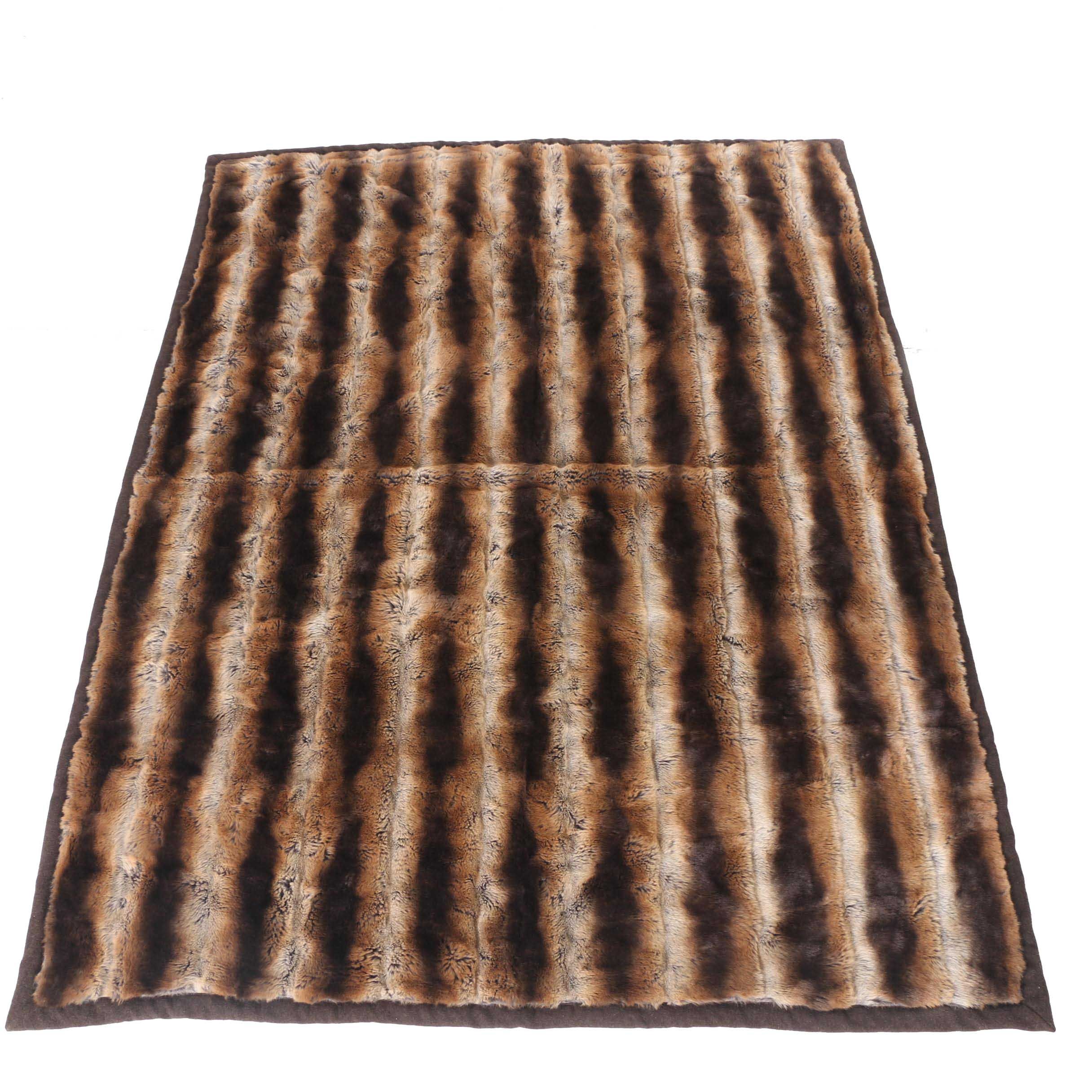 Sargio Domezetti Faux Fur Throw