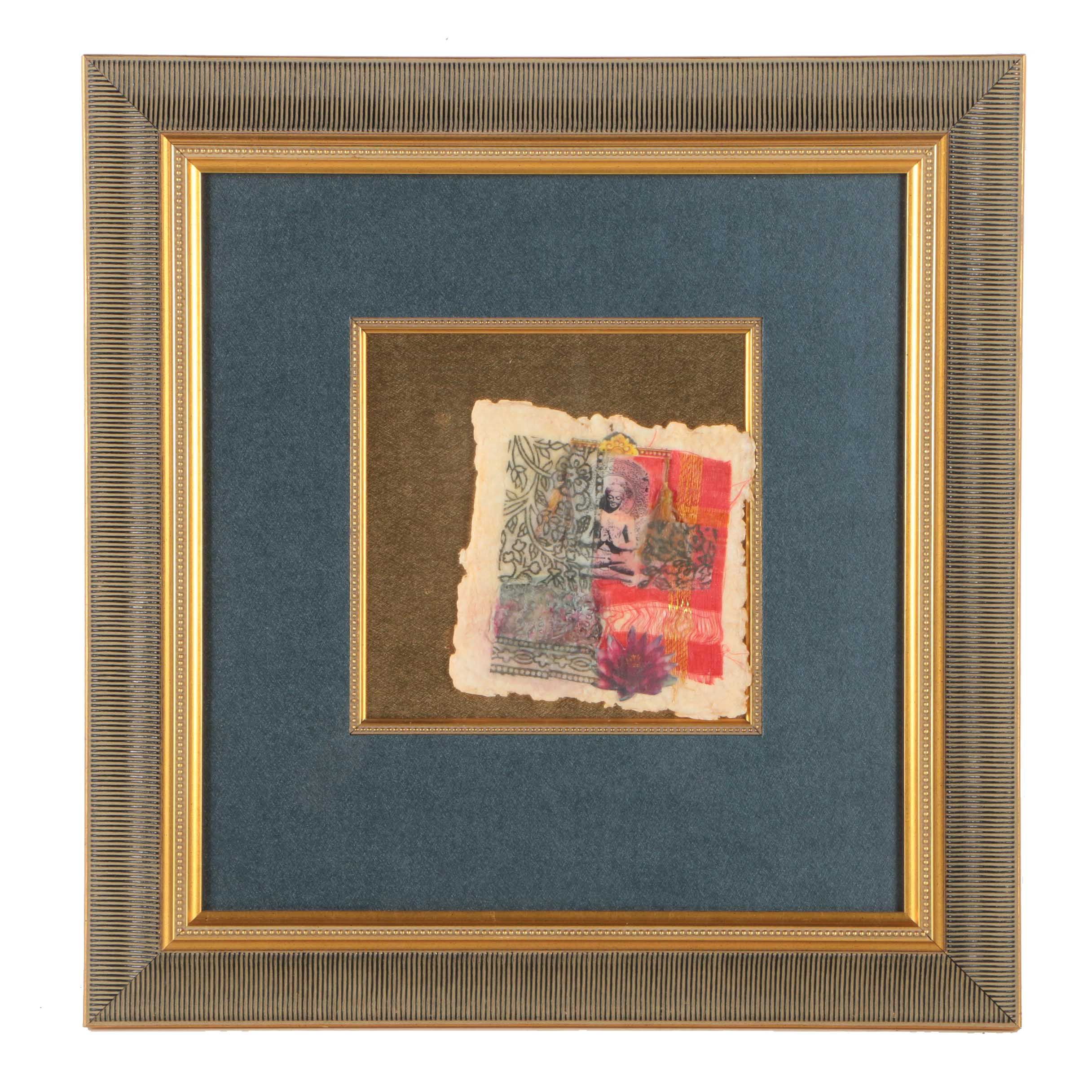 Paper and Fabric Collage