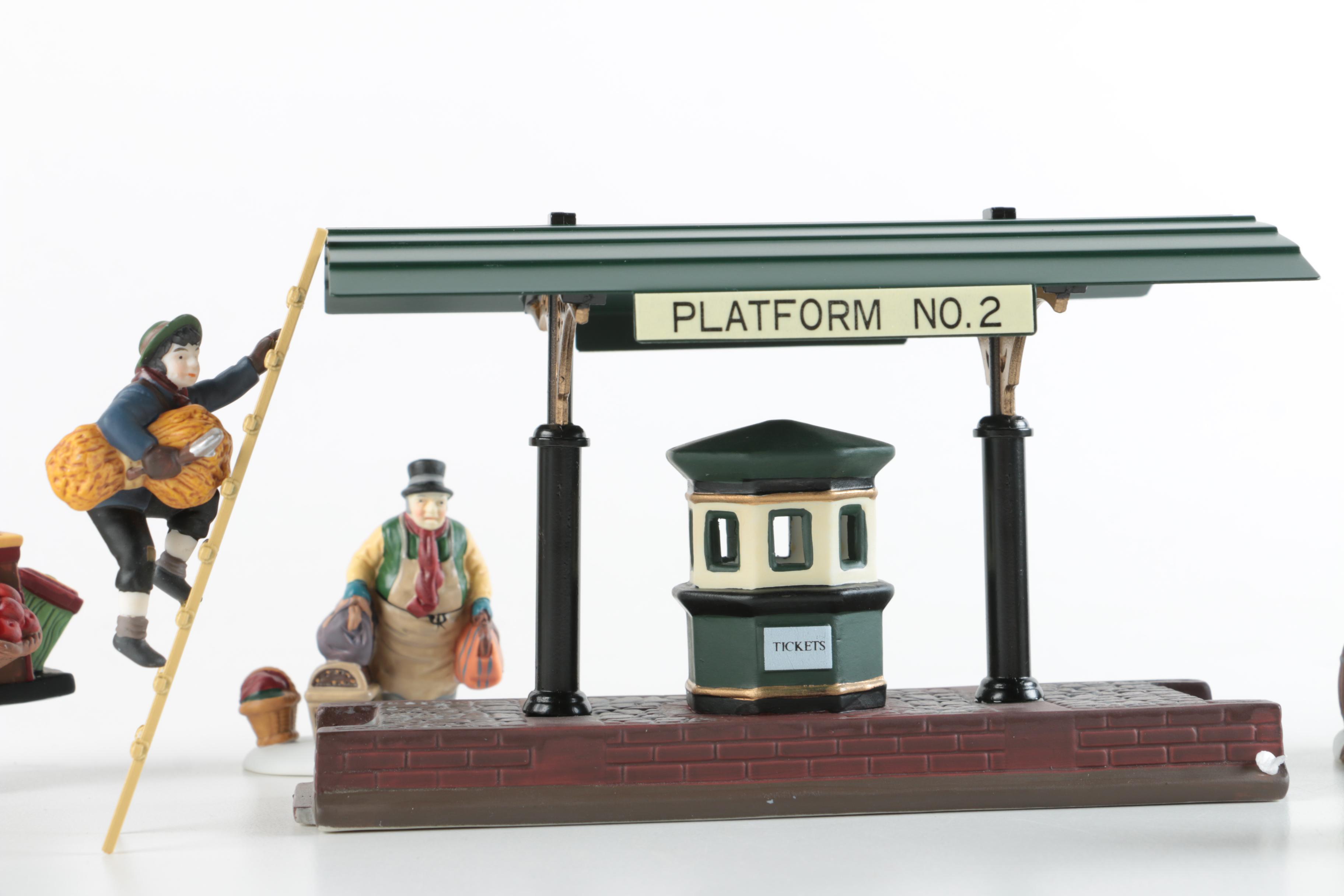 Collection of Department 56 Heritage Village Porcelain Figurines Sets