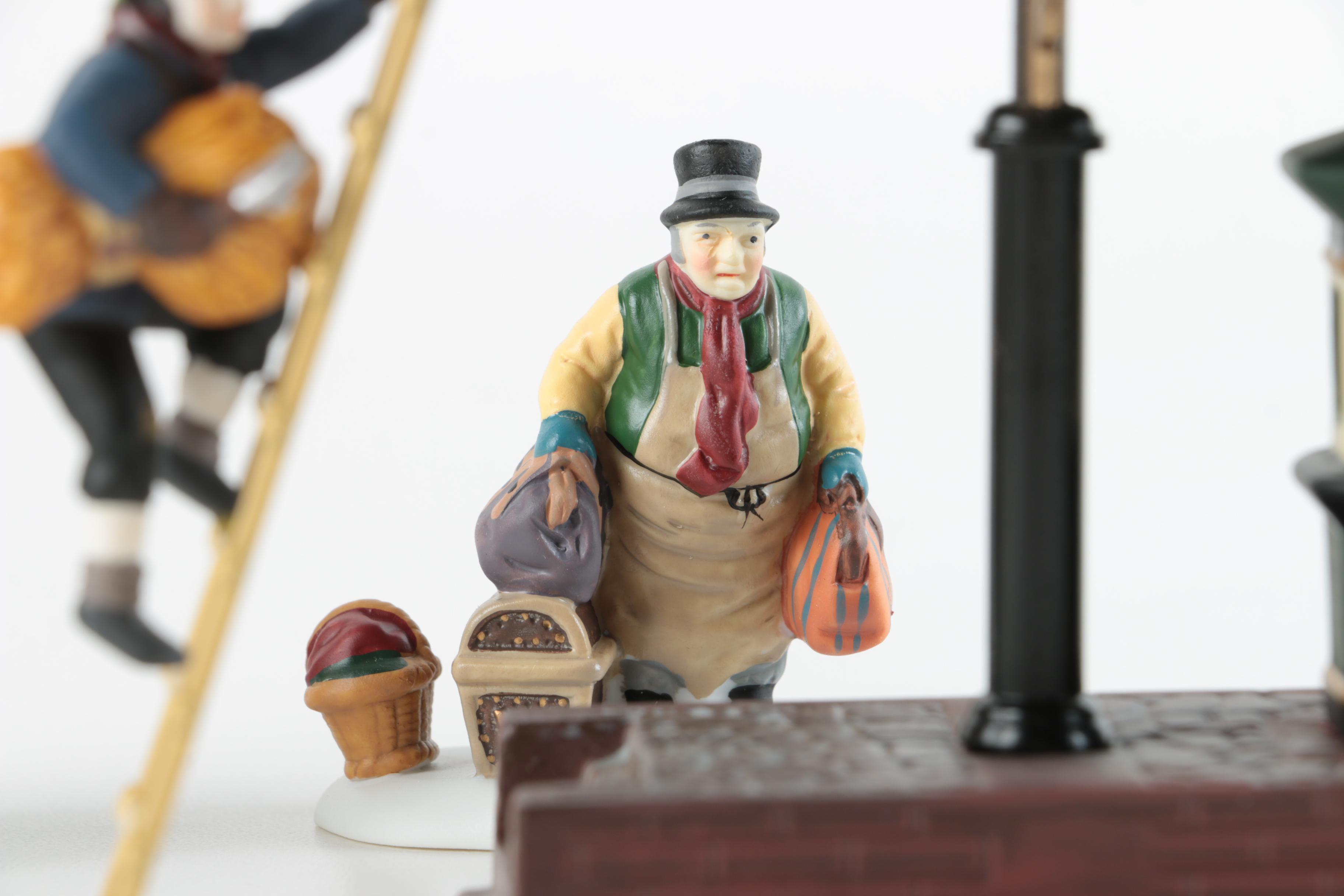 Collection of Department 56 Heritage Village Porcelain Figurines Sets