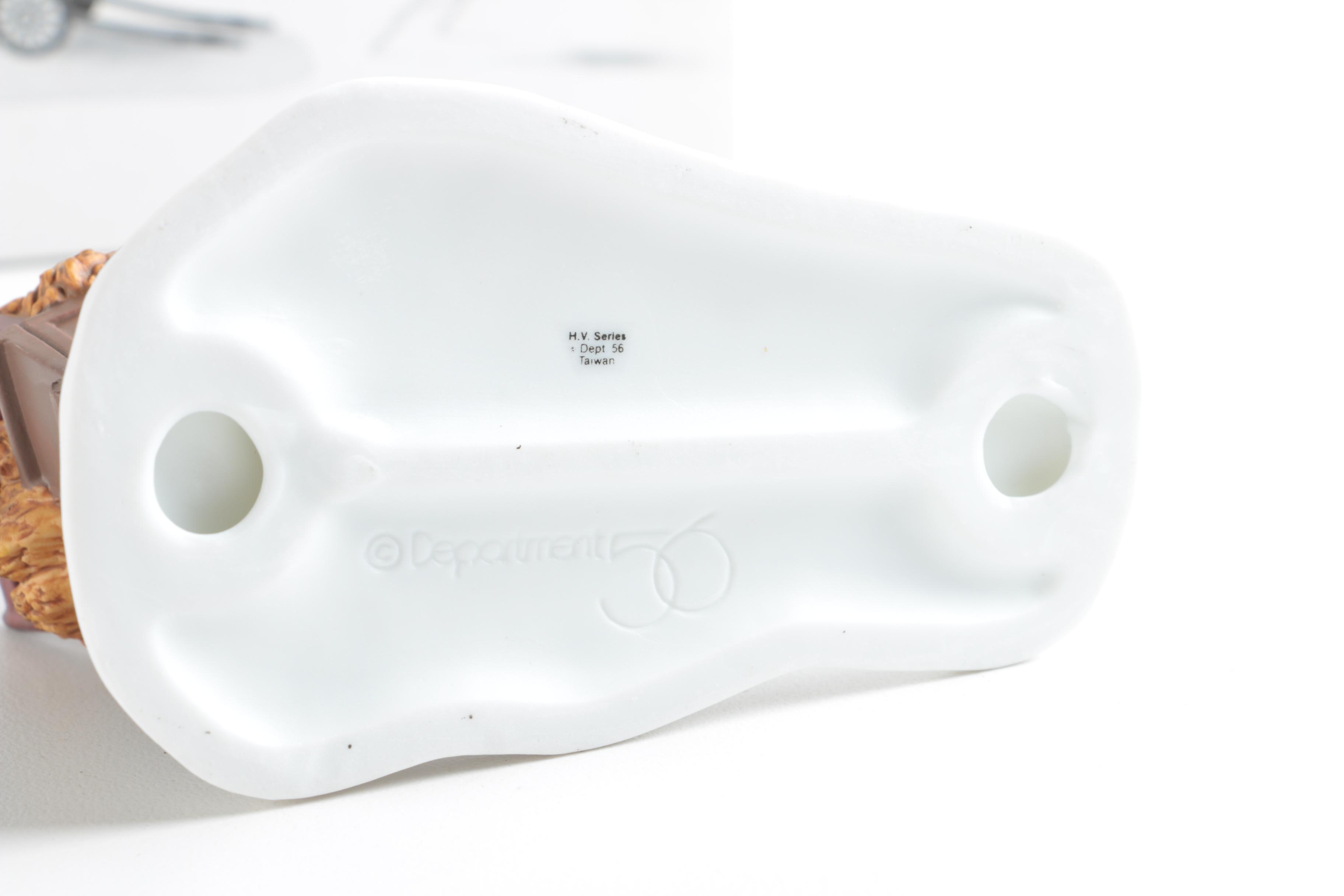 Collection of Department 56 Heritage Village Porcelain Figurines Sets