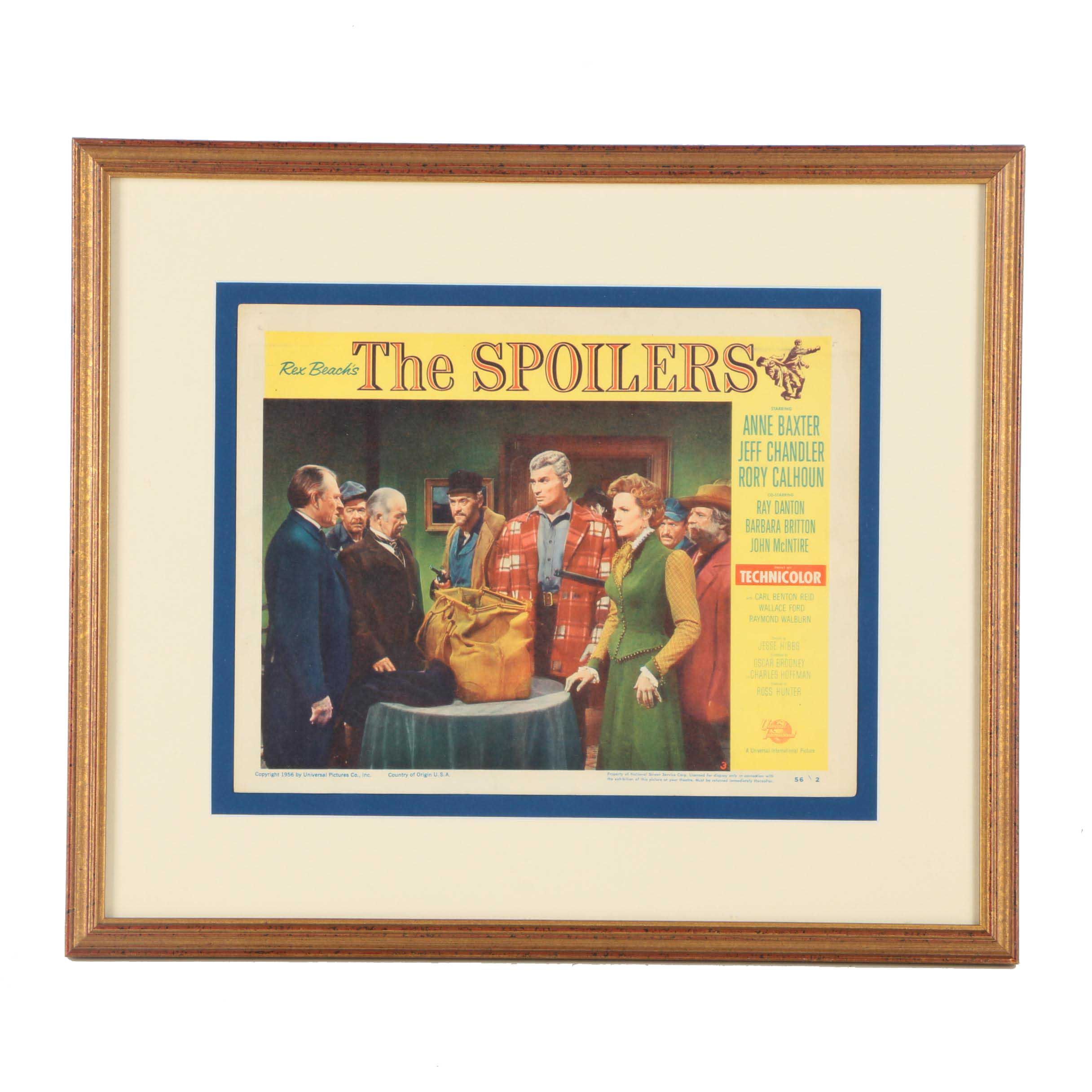 Framed Advertising Poster for "The Spoilers"