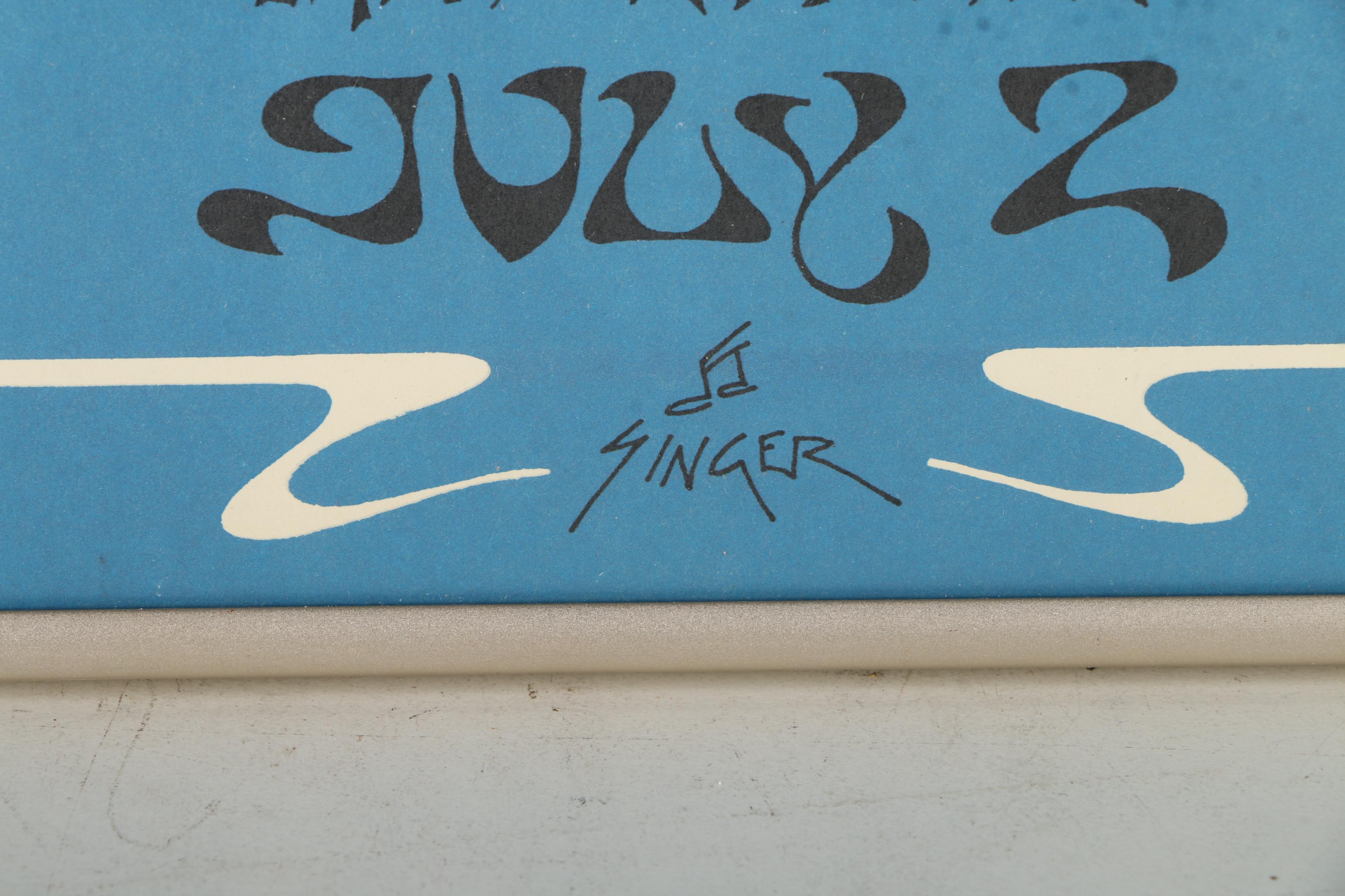 1972 Tea Lautrec Litho Offset Lithograph After "Fillmore West Closing Week" Poster