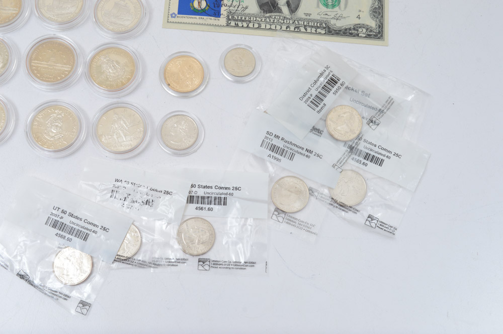 Modern United States Commemorative Coins and Currency