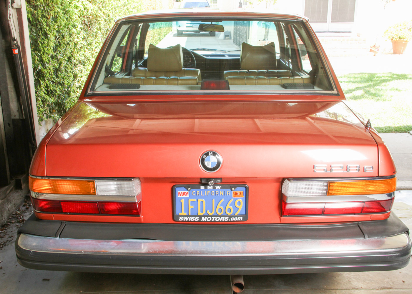 1982 BMW 528E Red Sedan