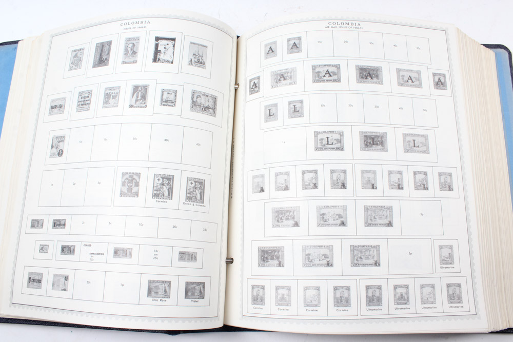 Minkus Supreme Global Stamp Albums Volumes I - V