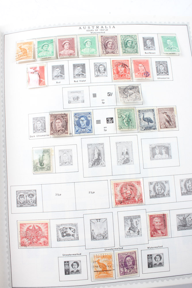 Minkus Supreme Global Stamp Albums Volumes I - V