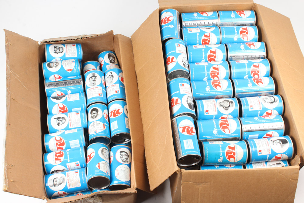 1977 Royal Crown Cola Collectible Baseball Cans