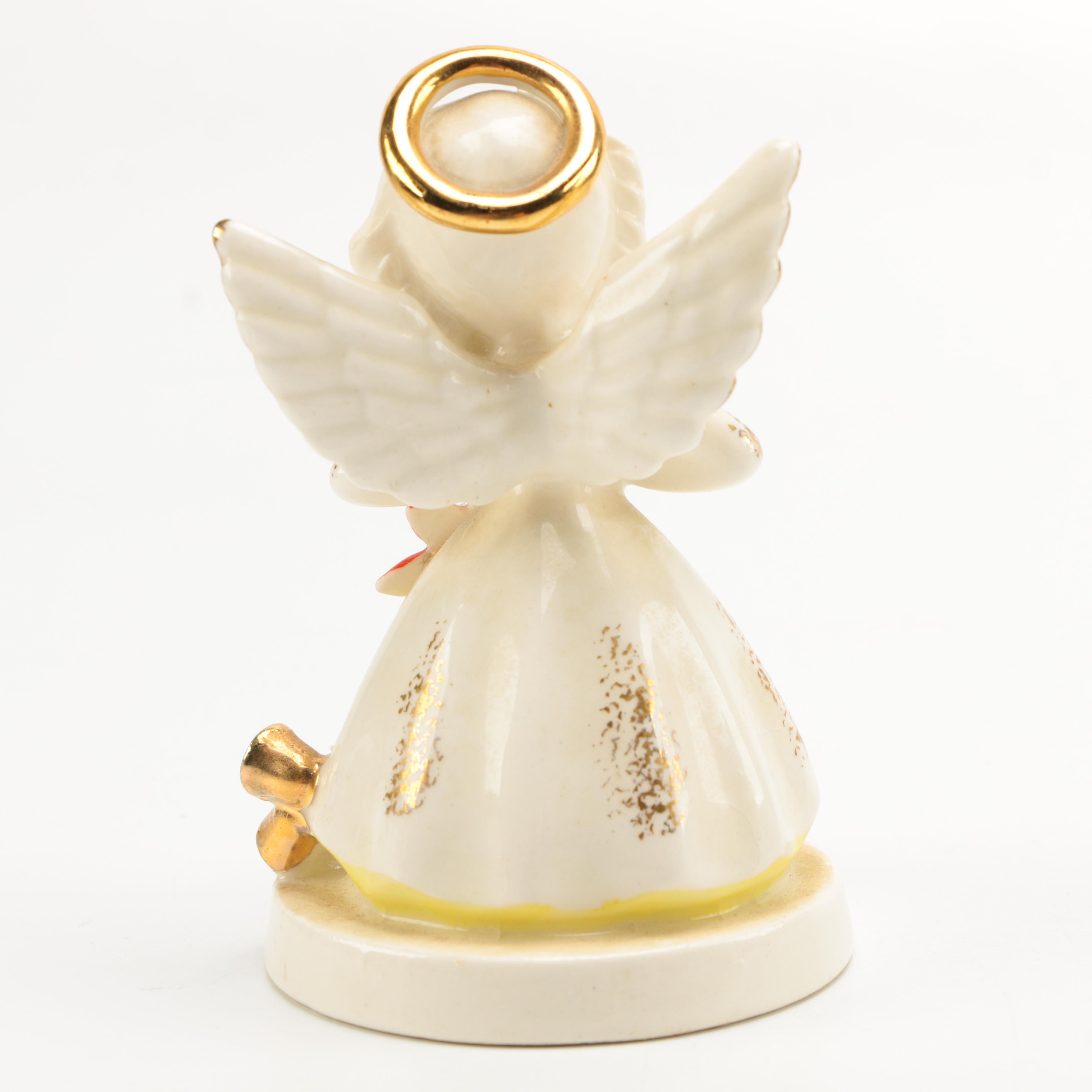 Vintage Napco Ceramic Birthday Month Angel Figurines