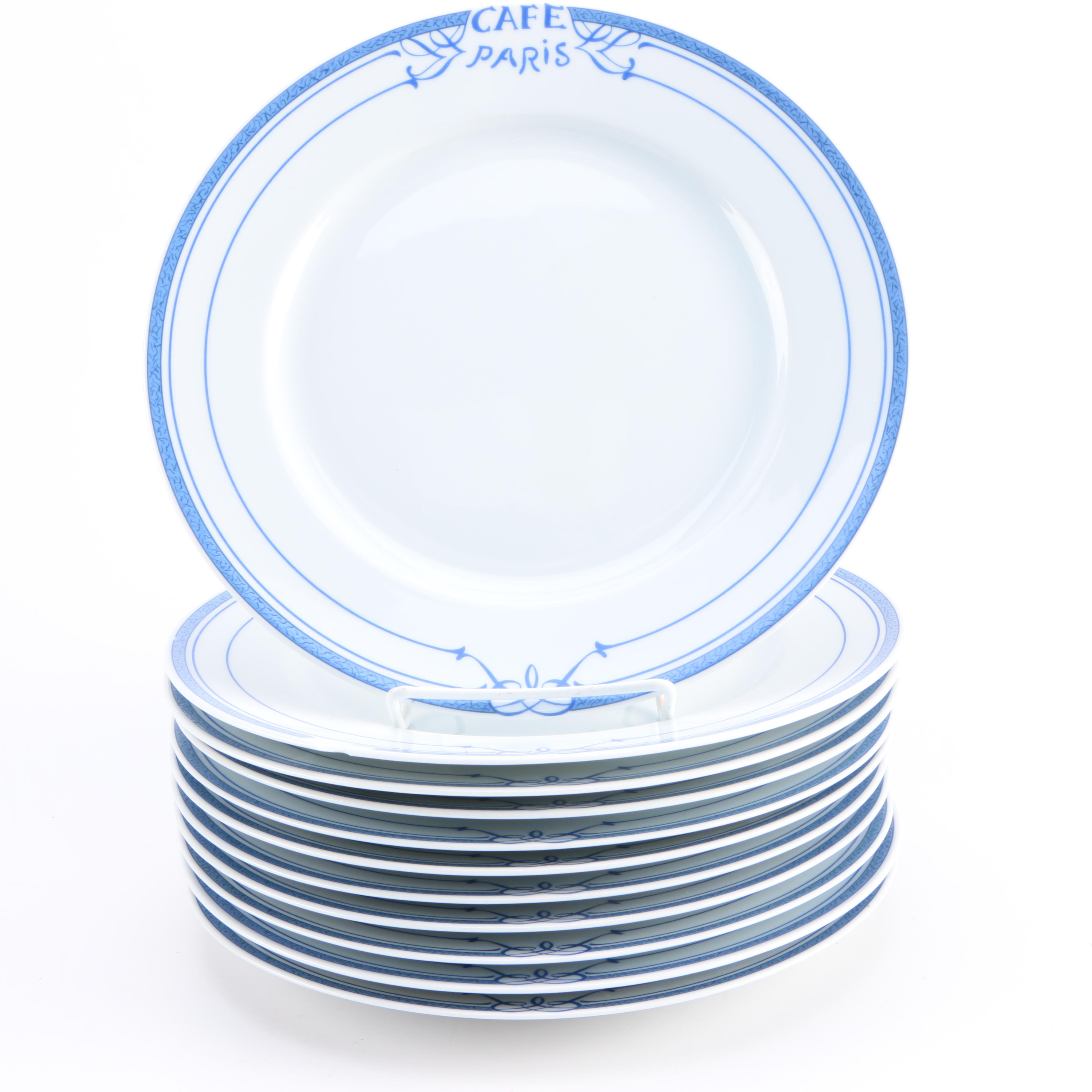 Les Résidences de Bernardaud "Café Paris" Dinner Plates