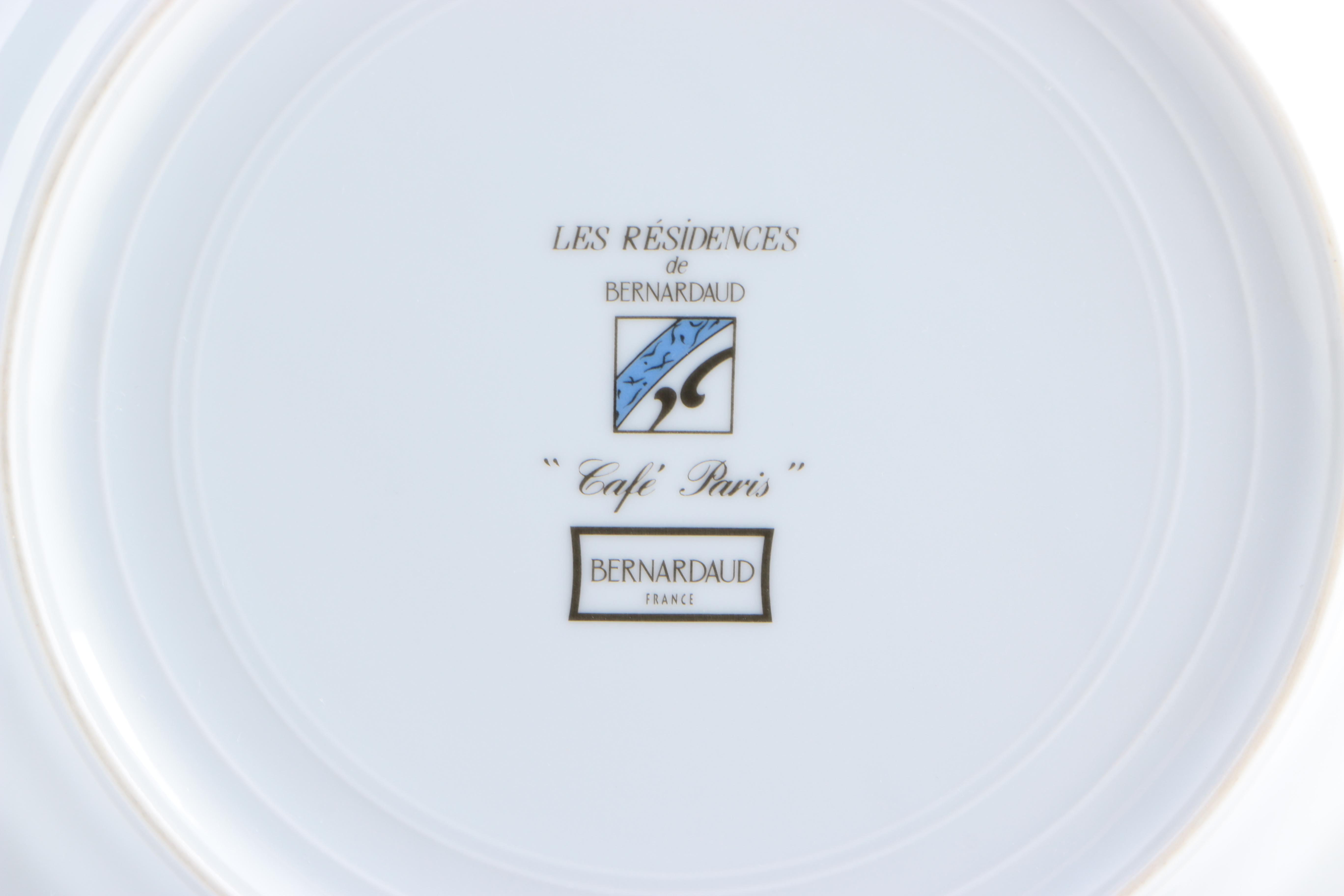 Les Résidences de Bernardaud "Café Paris" Dinner Plates