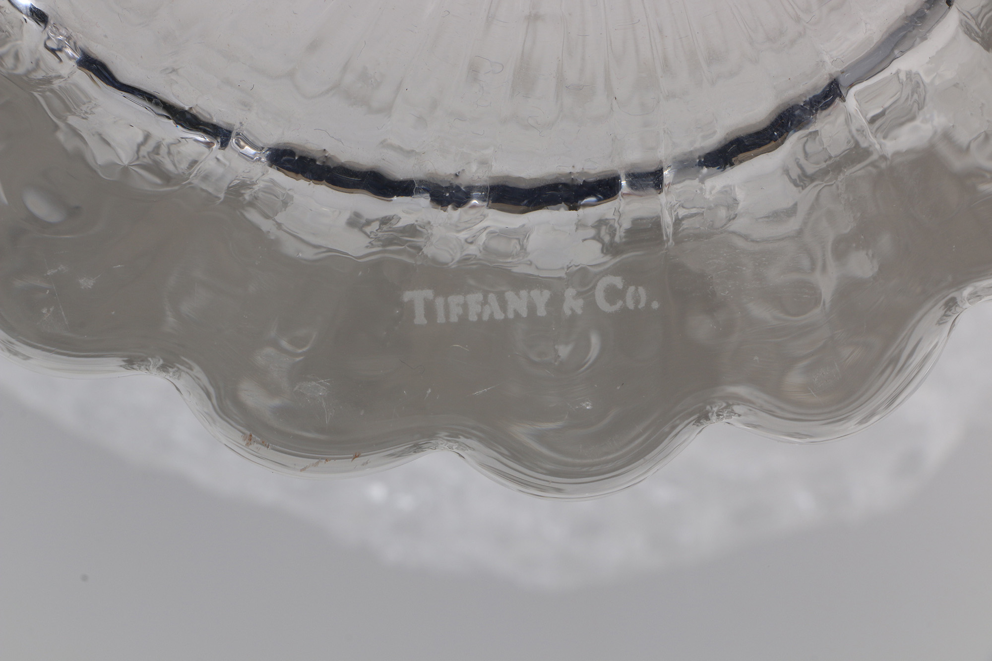 Tiffany and Co. "Oriental" Crystal Vase