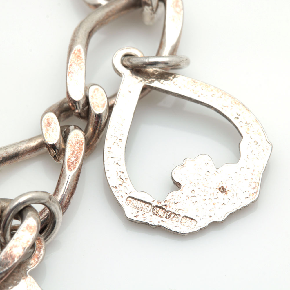 Sterling Silver Charm Bracelet With Charms