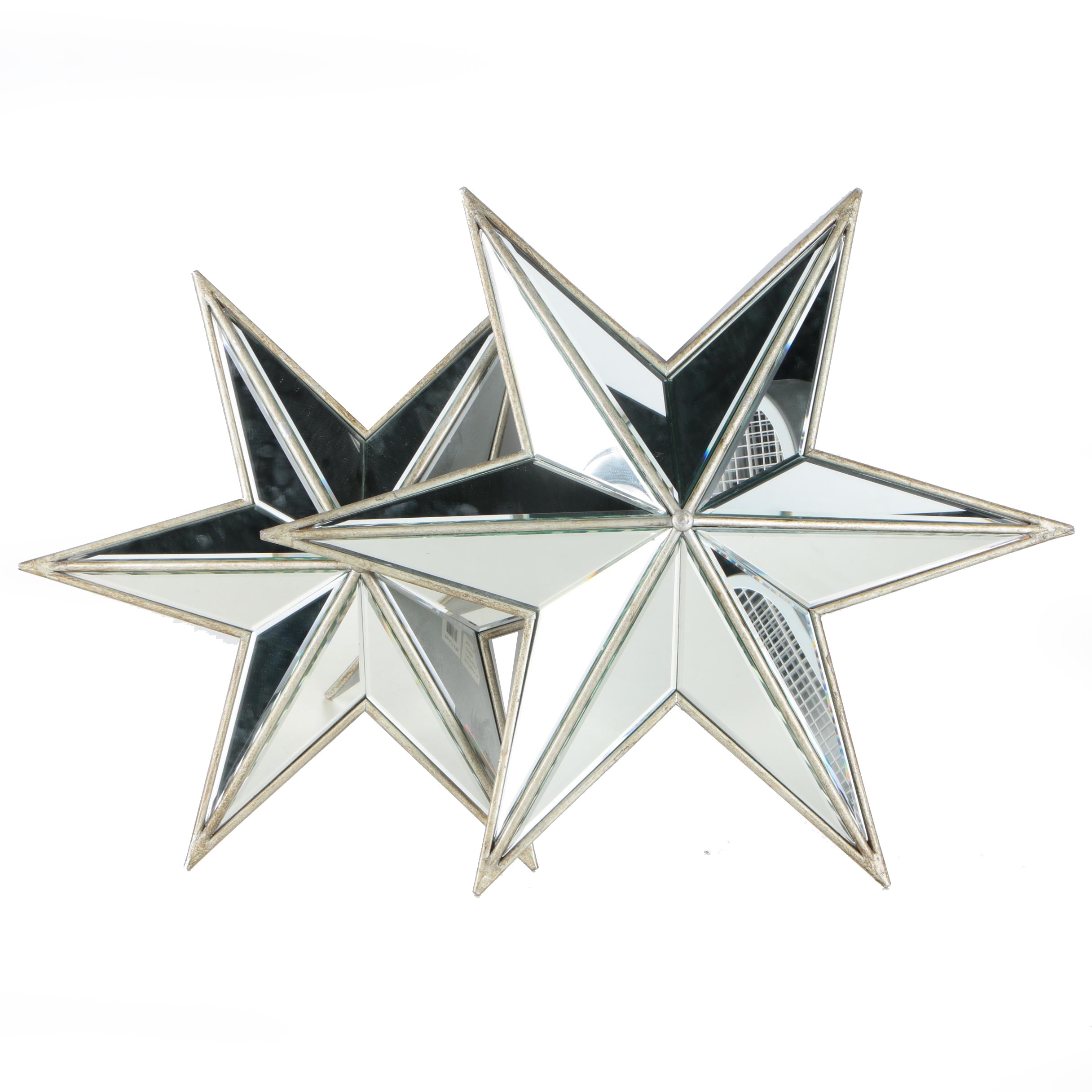 Two Mirrored Star Wall Hangings