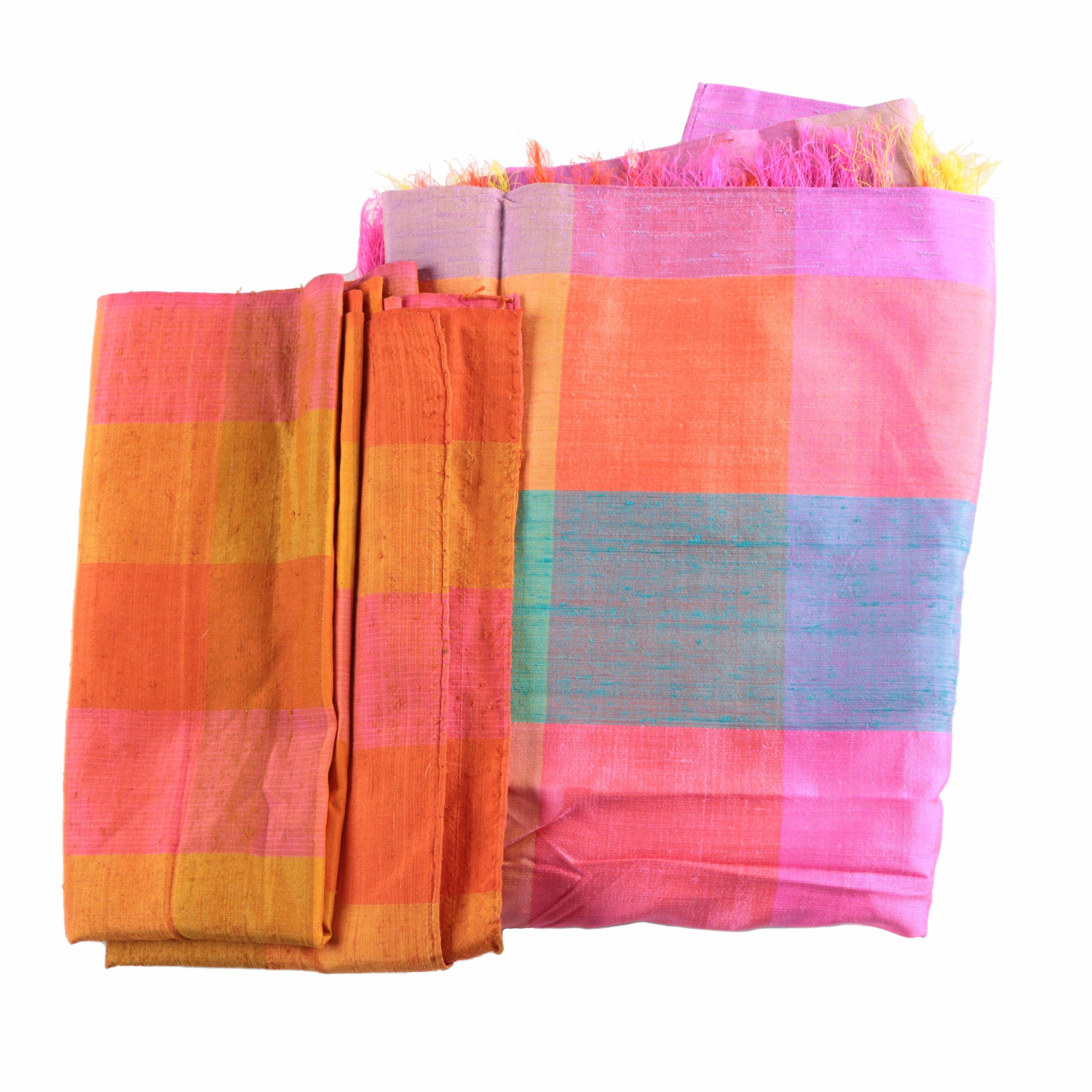 Colorful Scarves Including Fringe