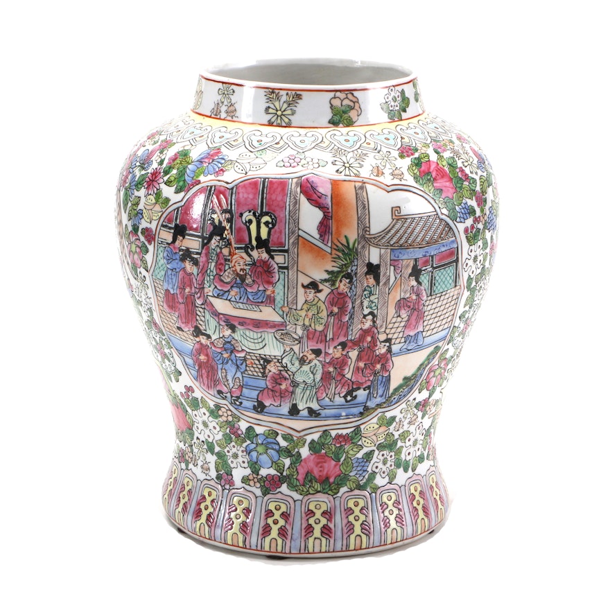 Hand-Painted Chinese Vase