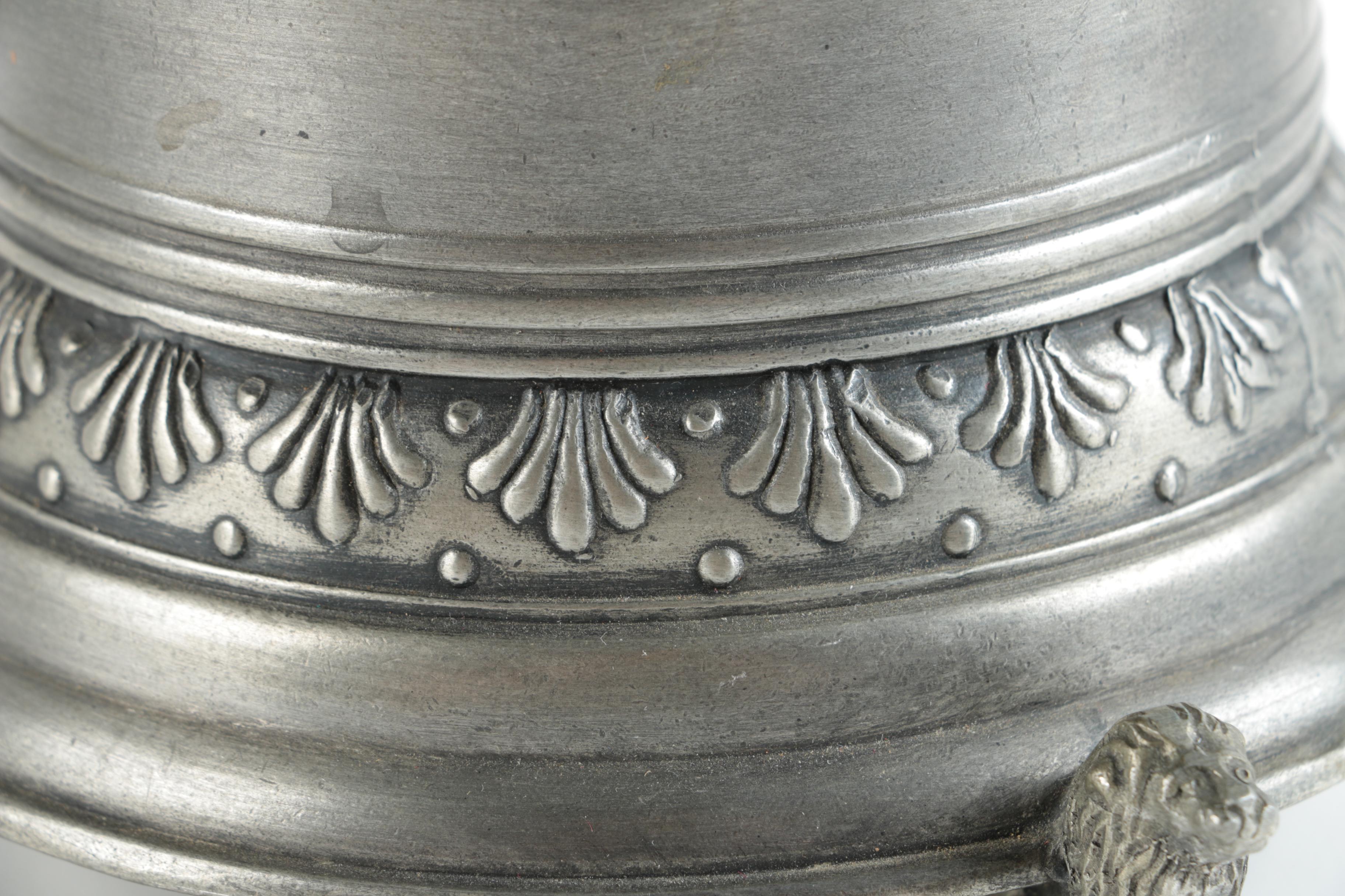 Antique Style Footed Pewter Stein