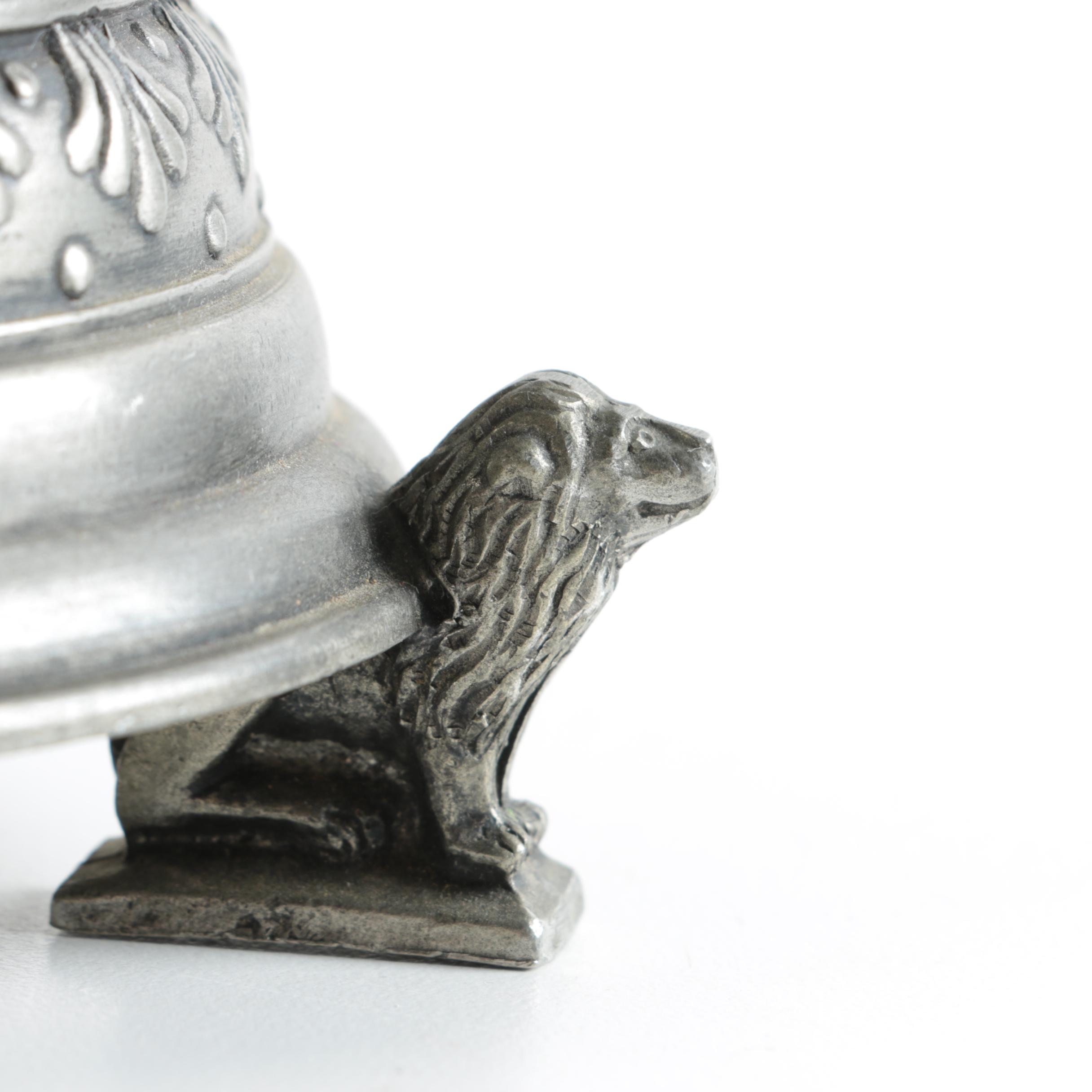 Antique Style Footed Pewter Stein