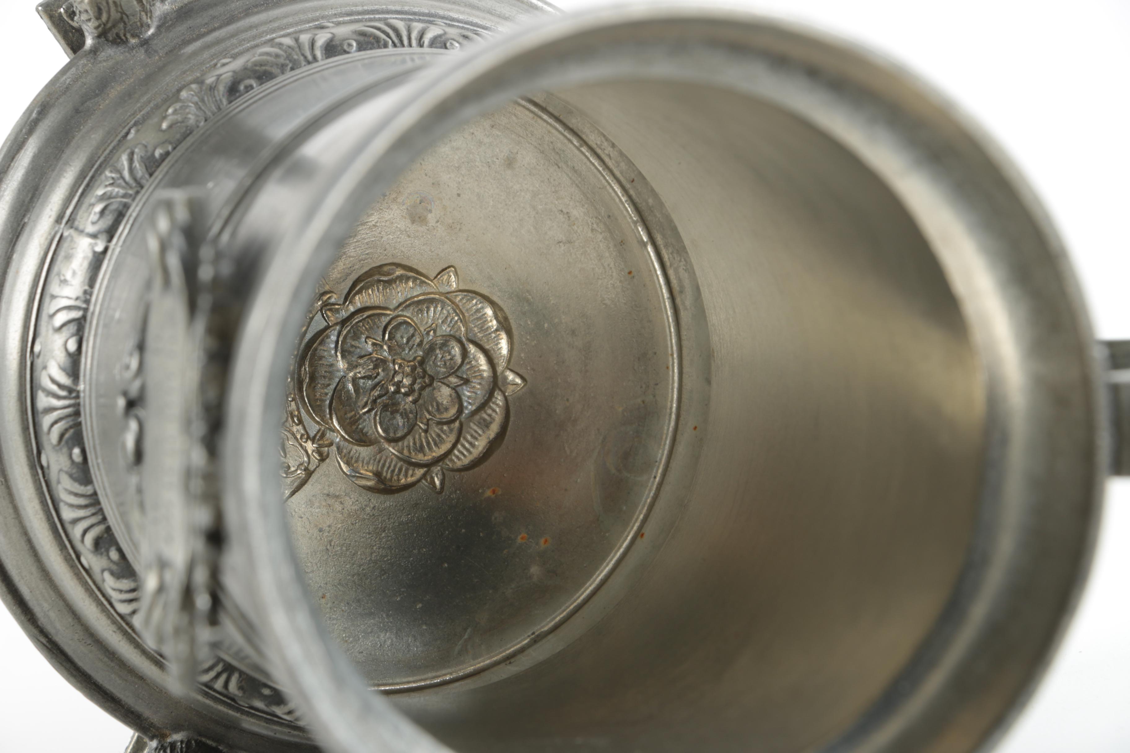 Antique Style Footed Pewter Stein