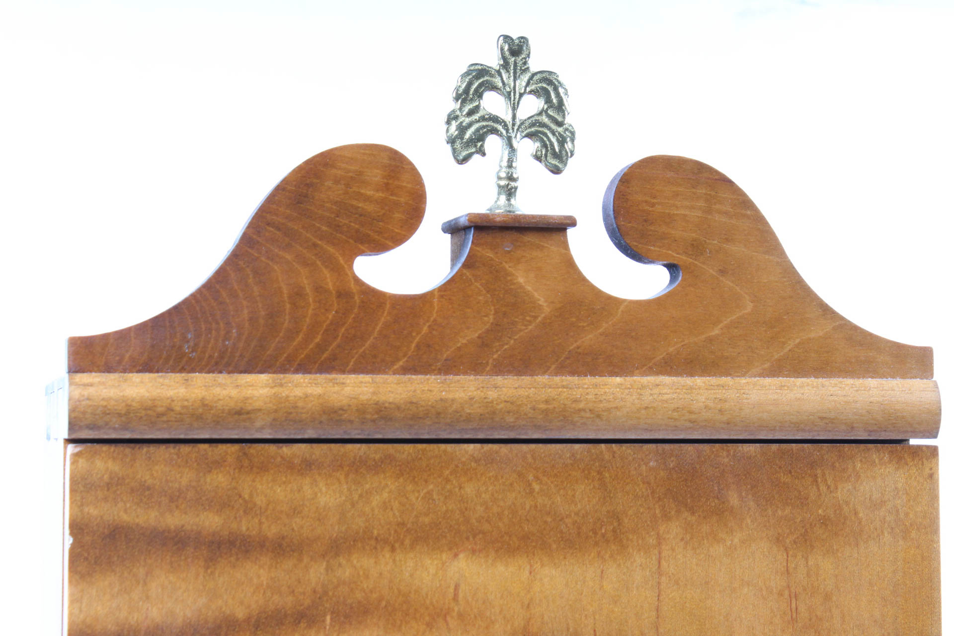 Handcrafted Flame Maple Wall Clock by Micheal Liszak