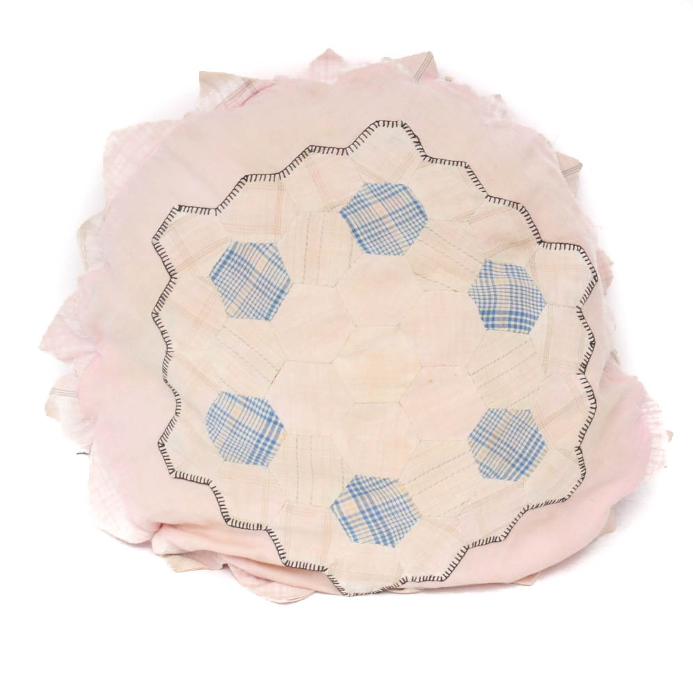 Antique Handcrafted Quilted Accent Pillow