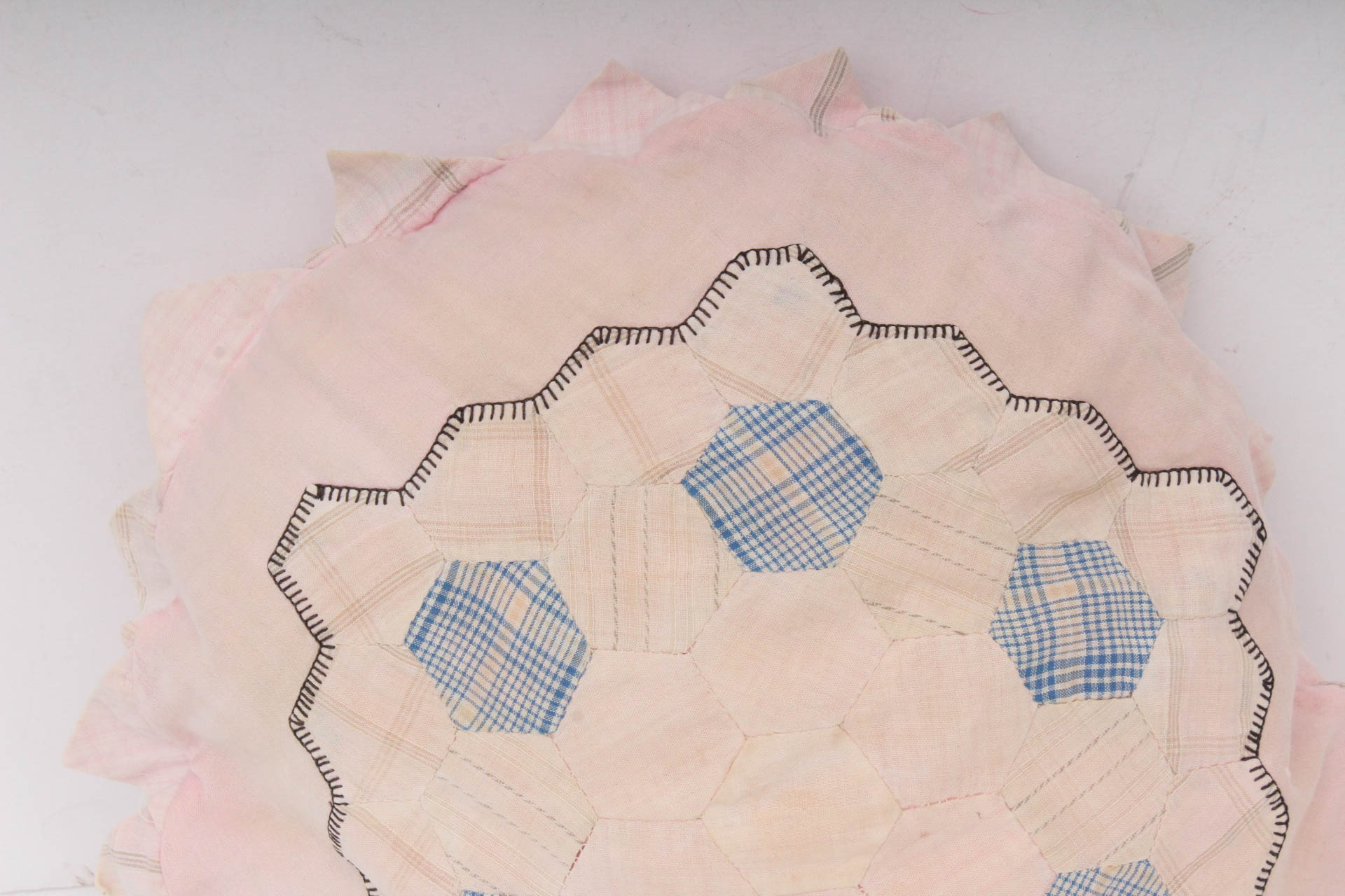 Antique Handcrafted Quilted Accent Pillow