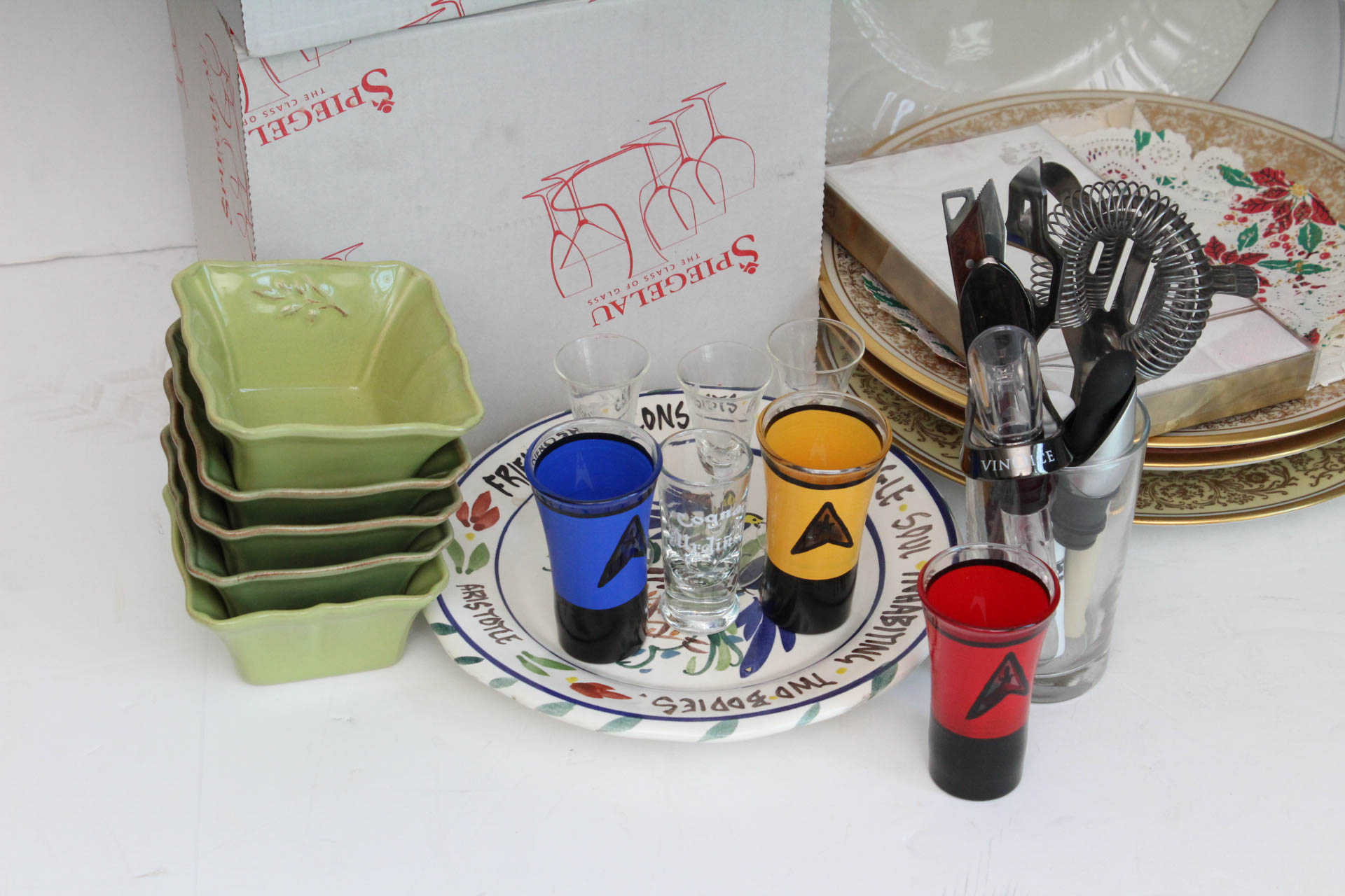Barware and Tableware Assortment