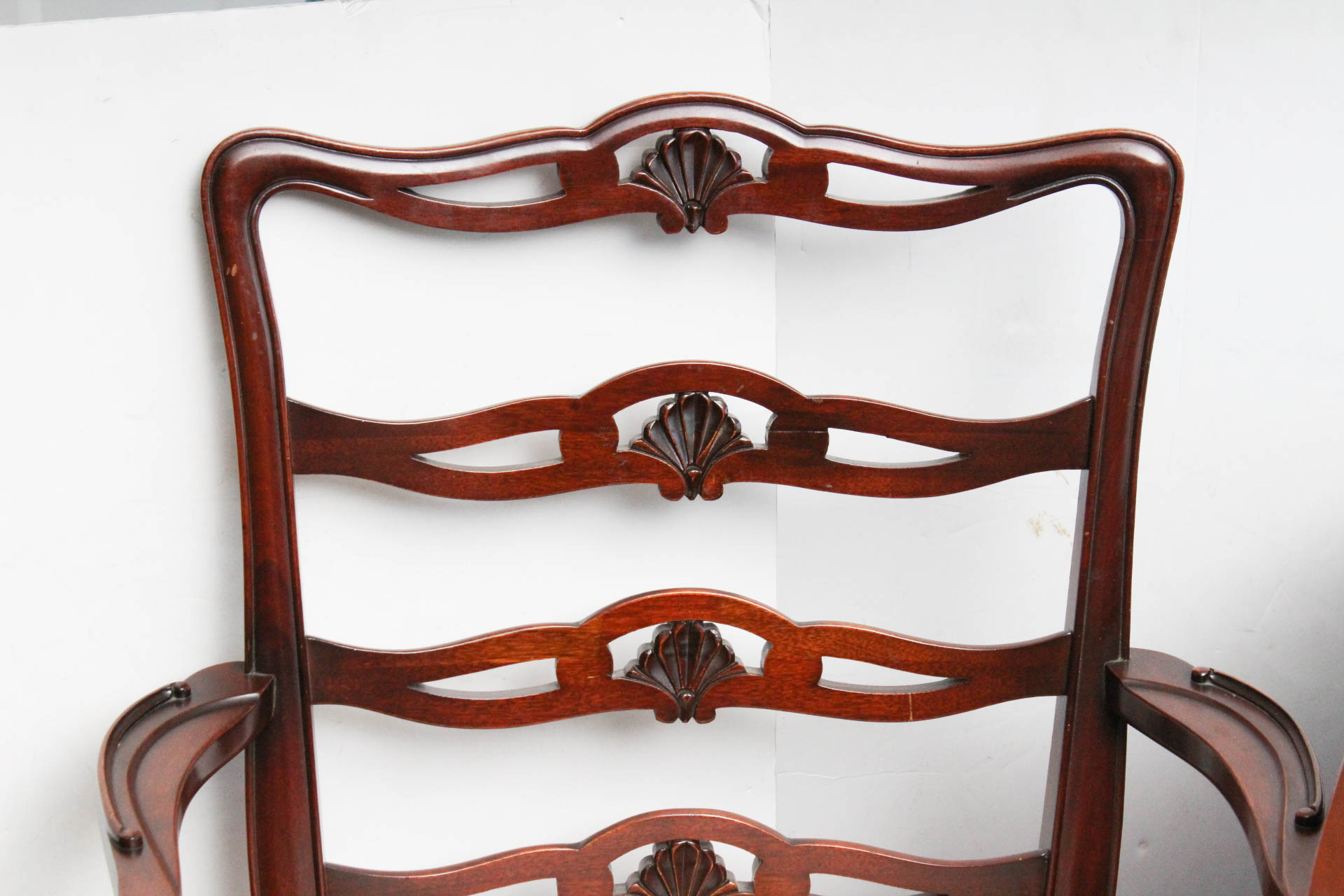 Phyfe Style Dining Table with Hepplewhite Style Ladderback Chairs