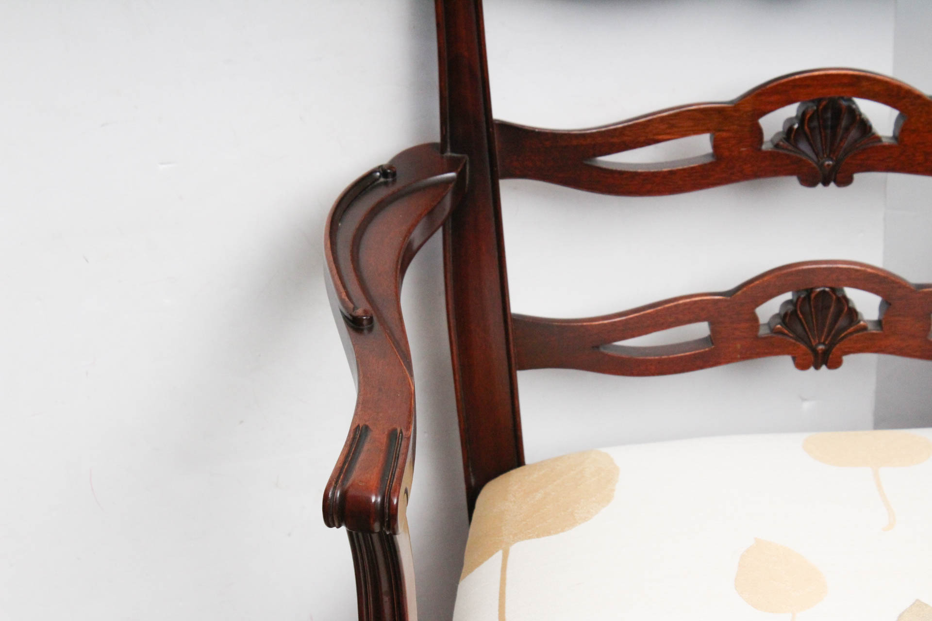 Phyfe Style Dining Table with Hepplewhite Style Ladderback Chairs