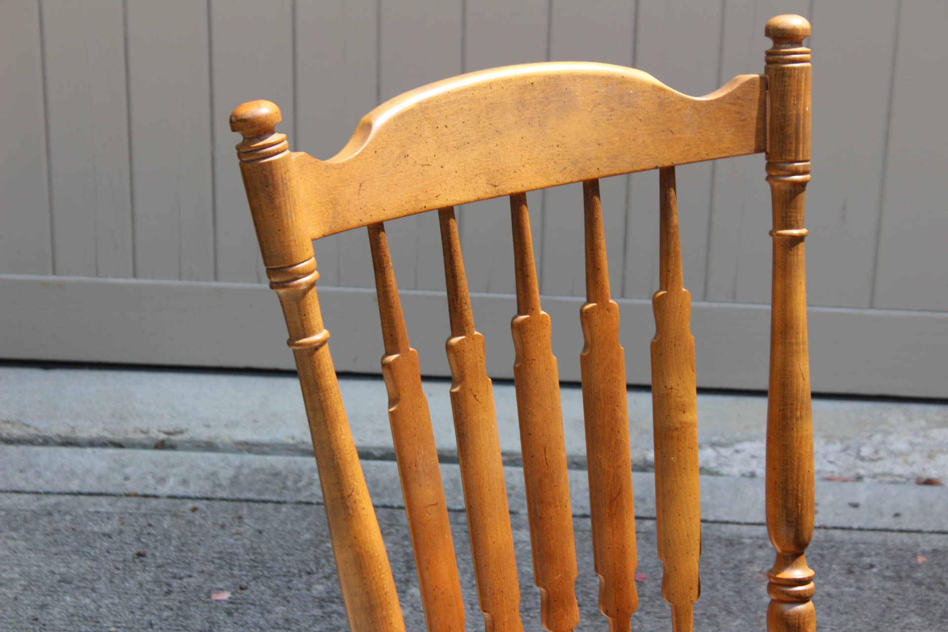 Ethan Allen Wood Veneer Drop Leaf Table and Chairs