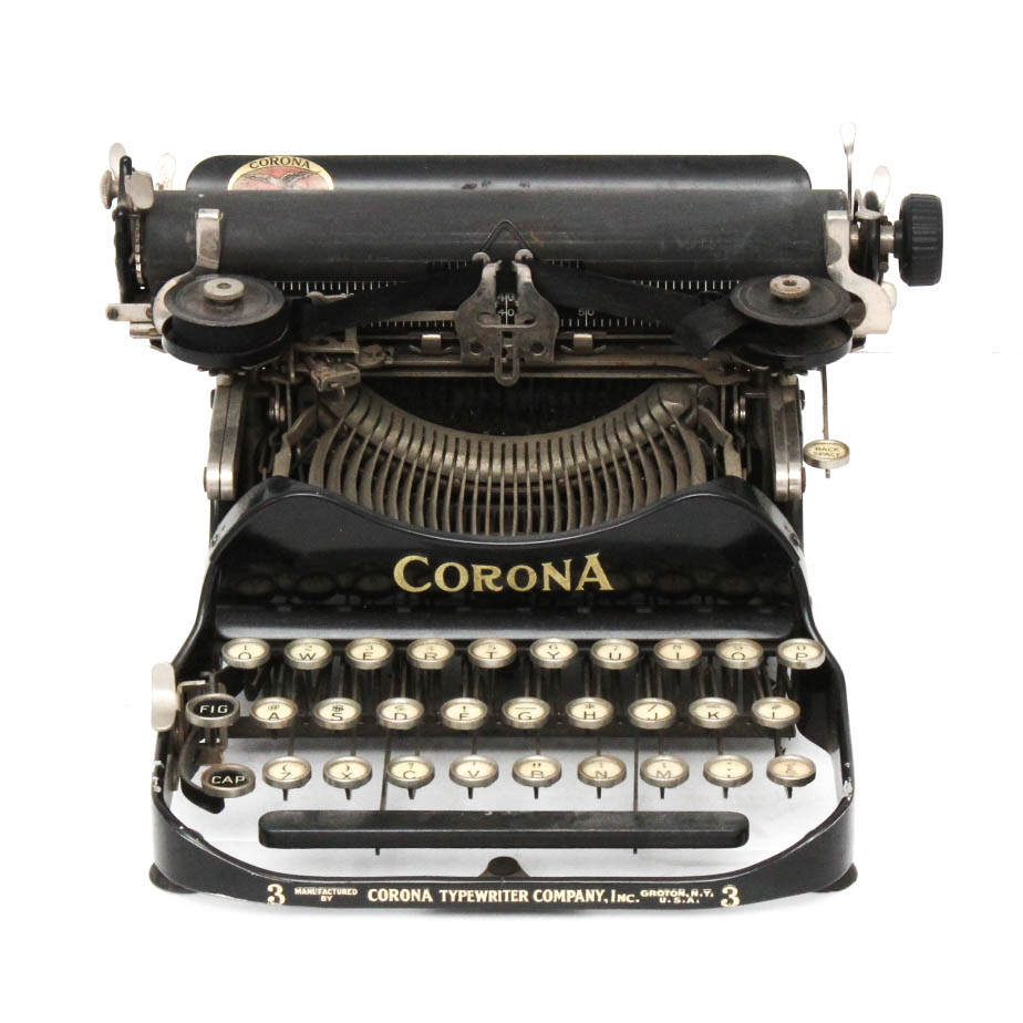 Antique Corona Model 3 Folding Typewriter